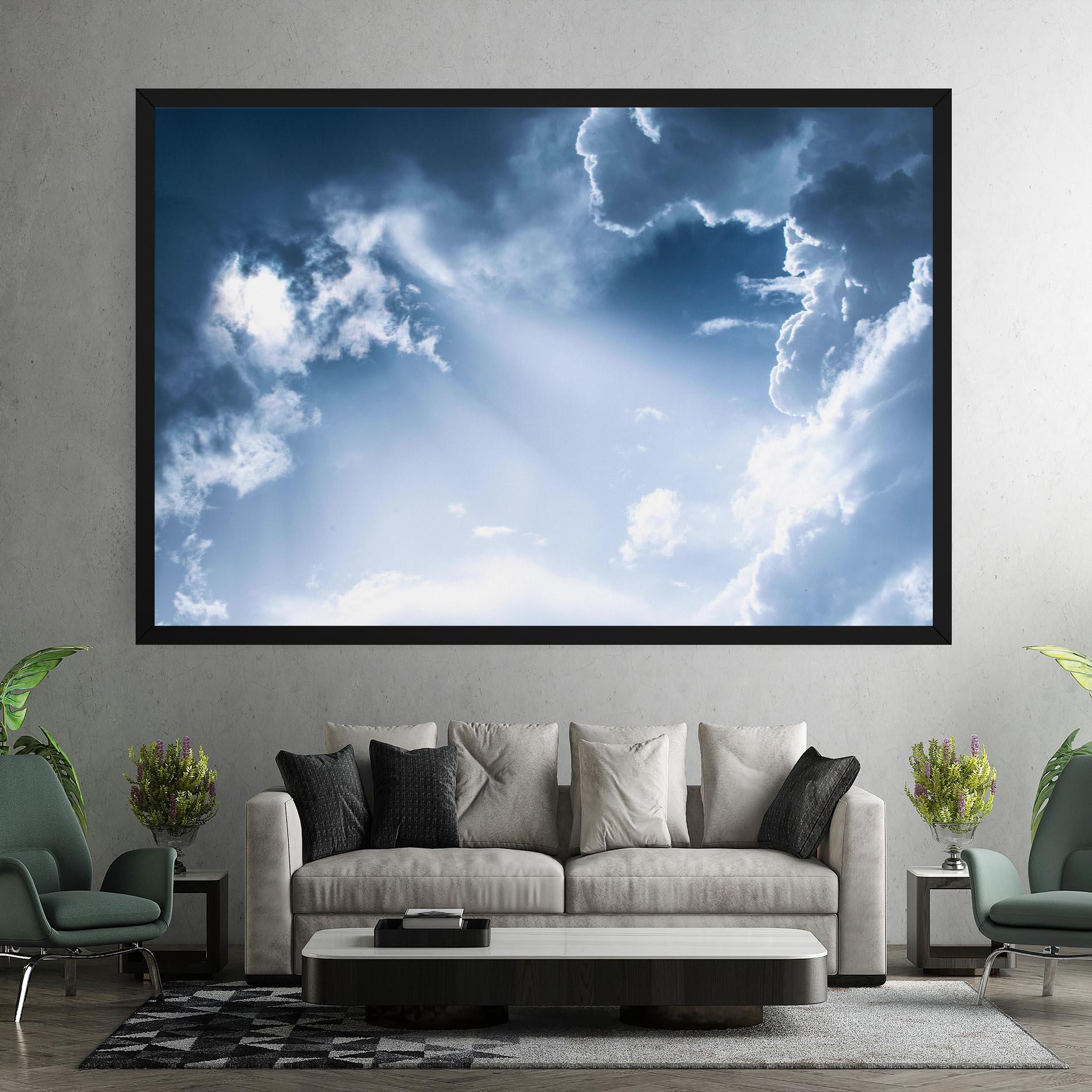 Leinwandbild Dark Blue Sky mockup 7