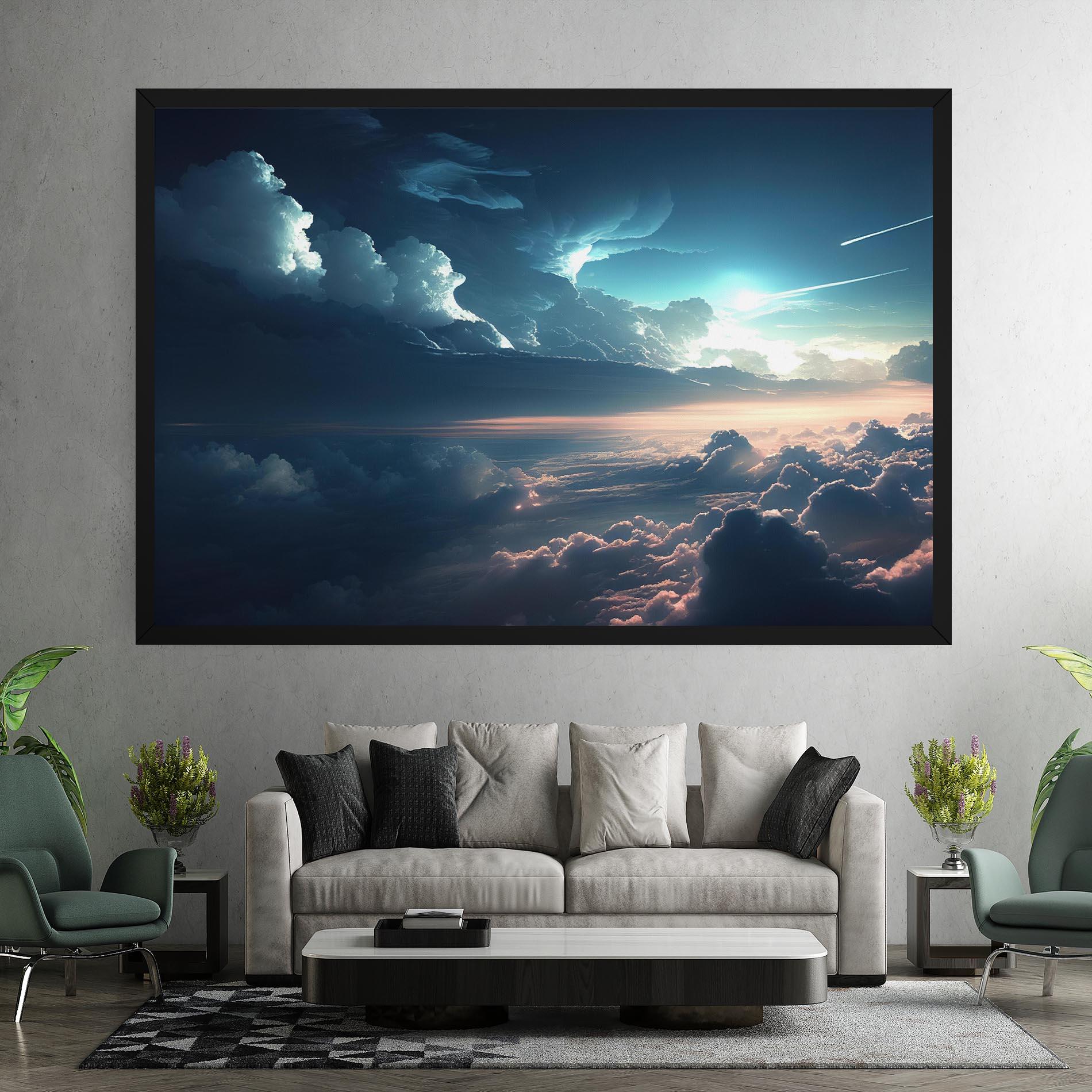 Leinwandbild Dark Clouds mockup 7