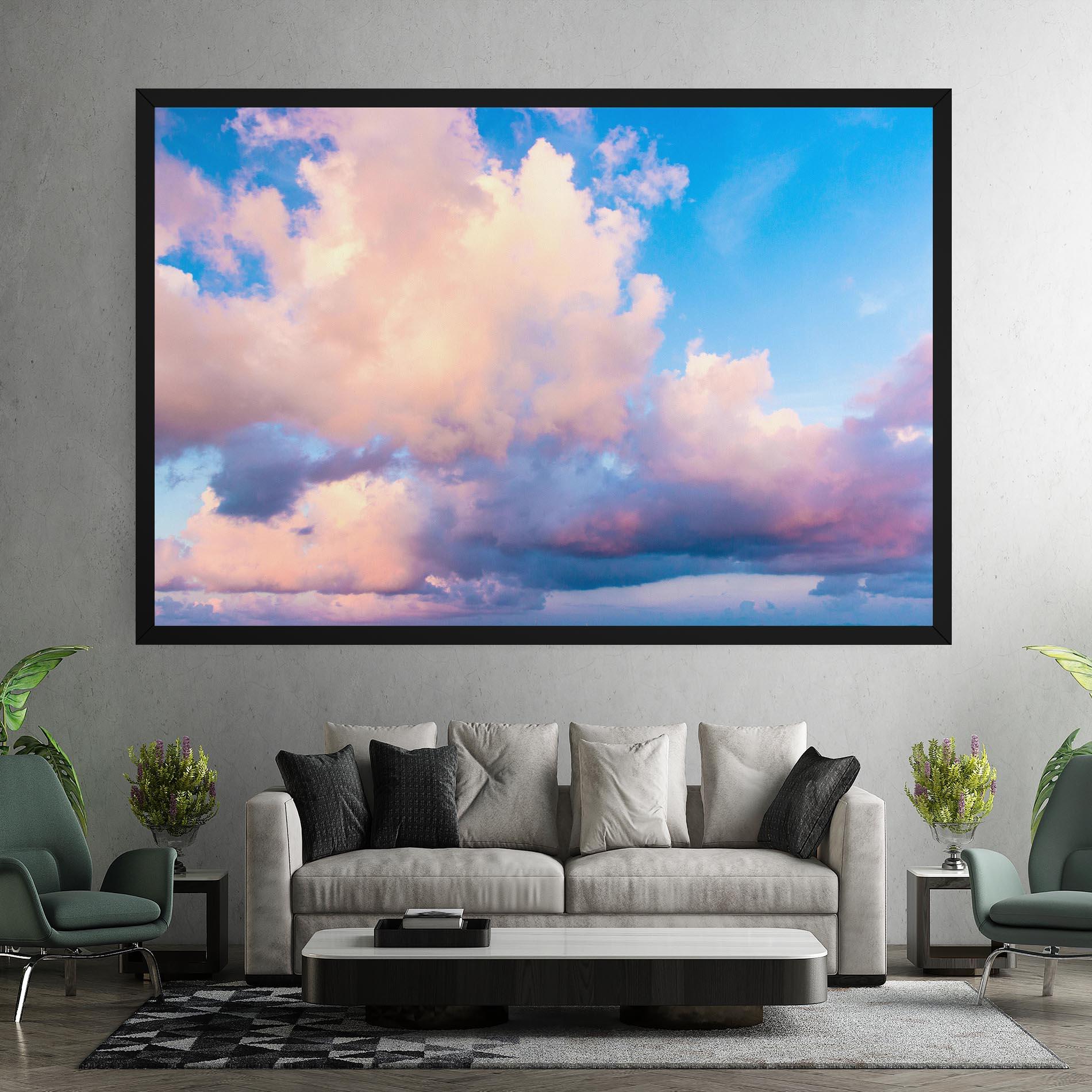 Leinwandbild Dreamy Pink Clouds mockup 7