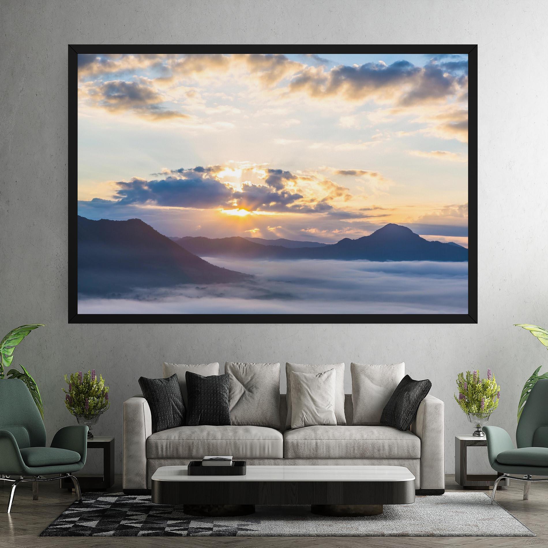 Leinwandbild Fantastic Clouds mockup 7