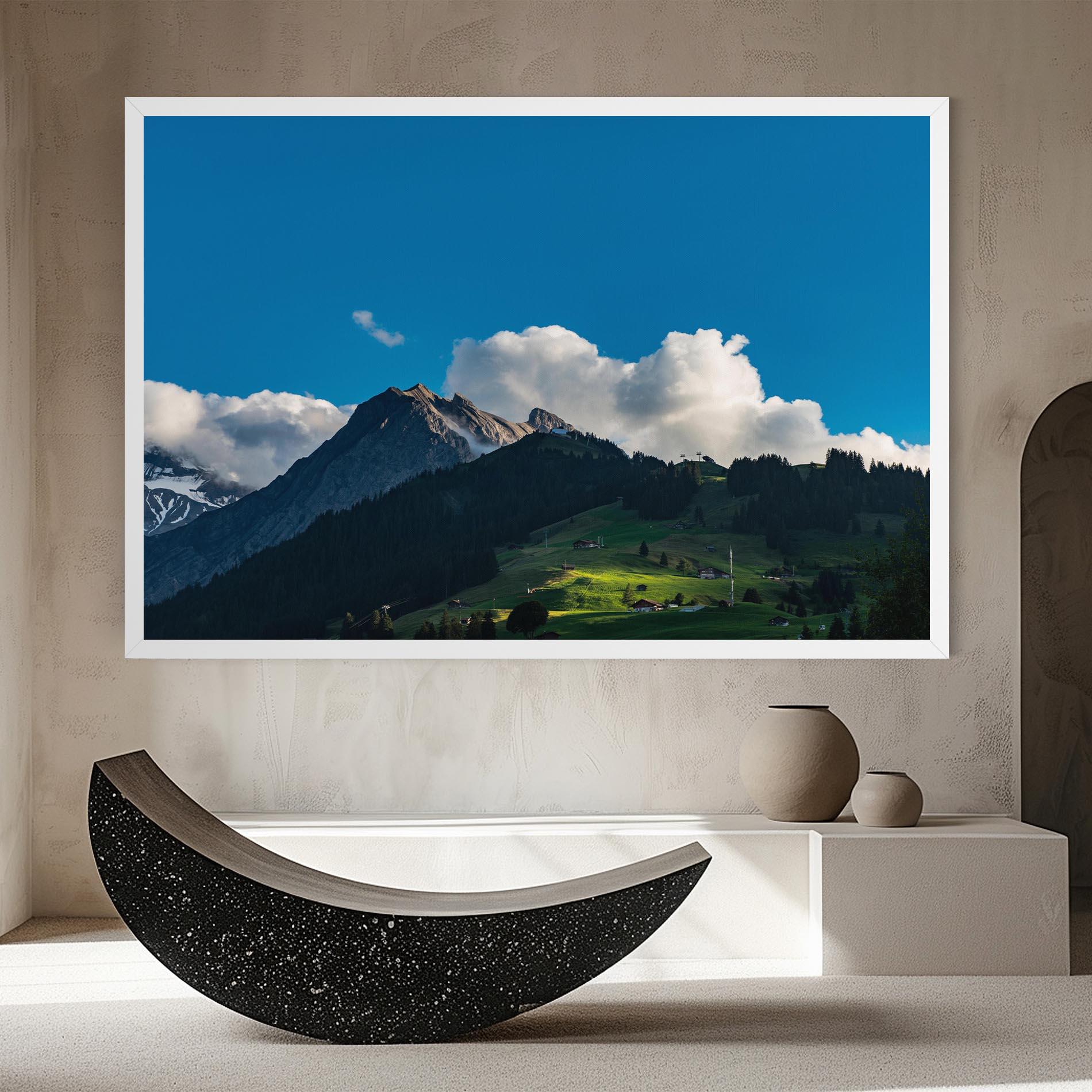 Leinwandbild Beautiful Mountain Cloud View mockup 8