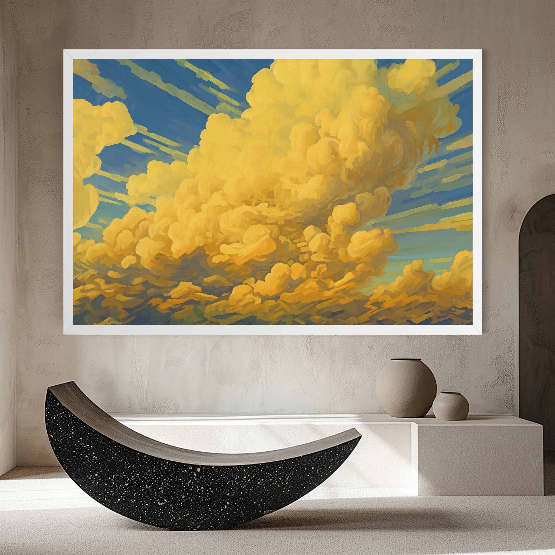 Big Yellow Cloud Art mockup 8