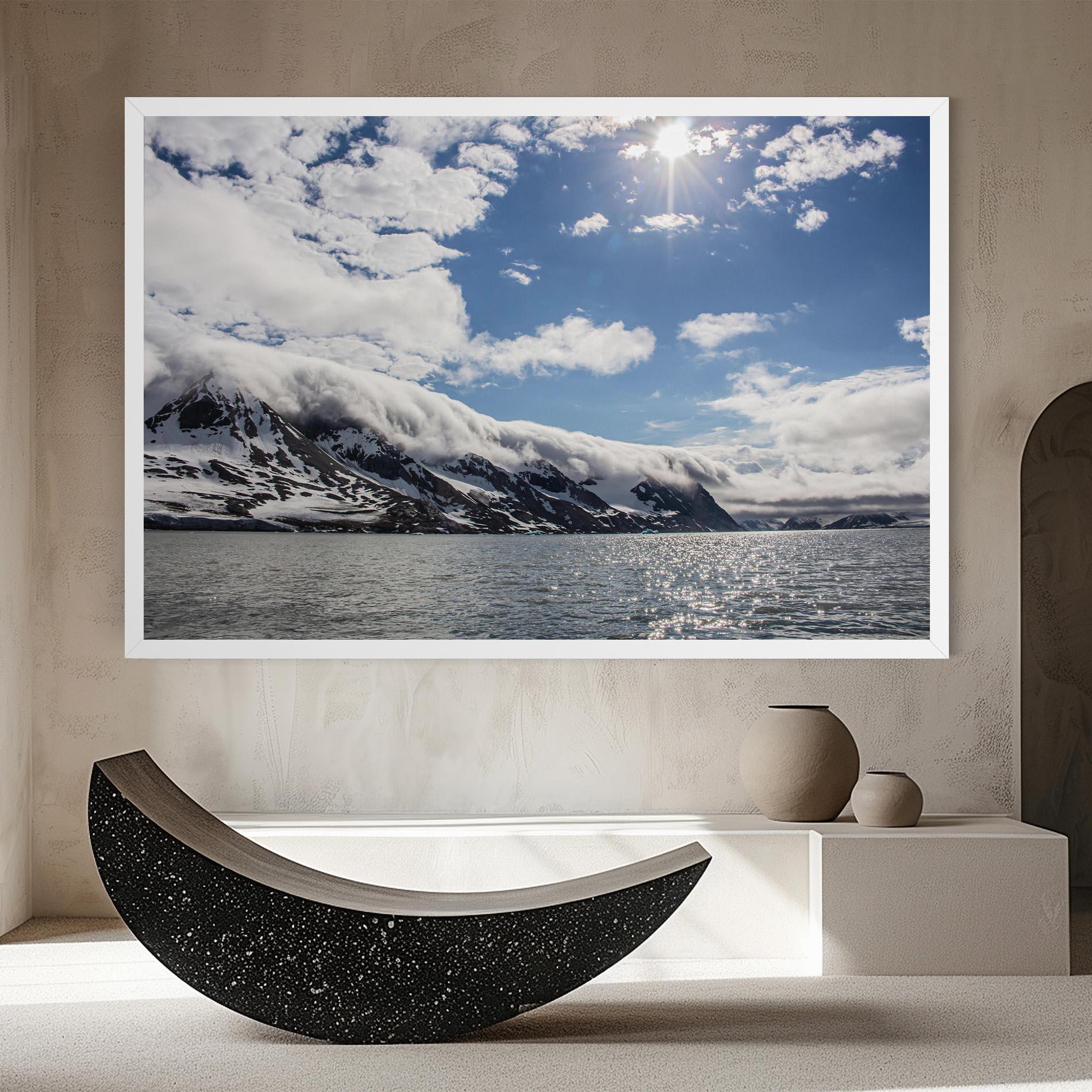 Leinwandbild Clouds Over Ice mockup 8