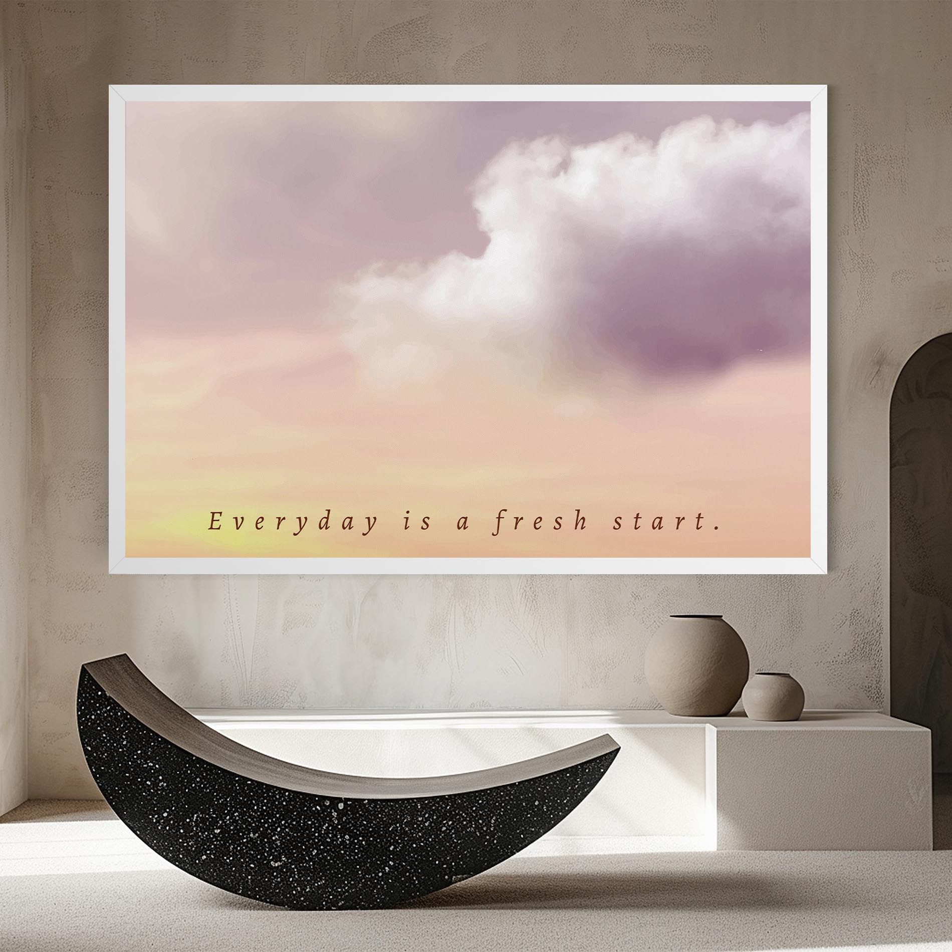 Clouds Text Cream mockup 8