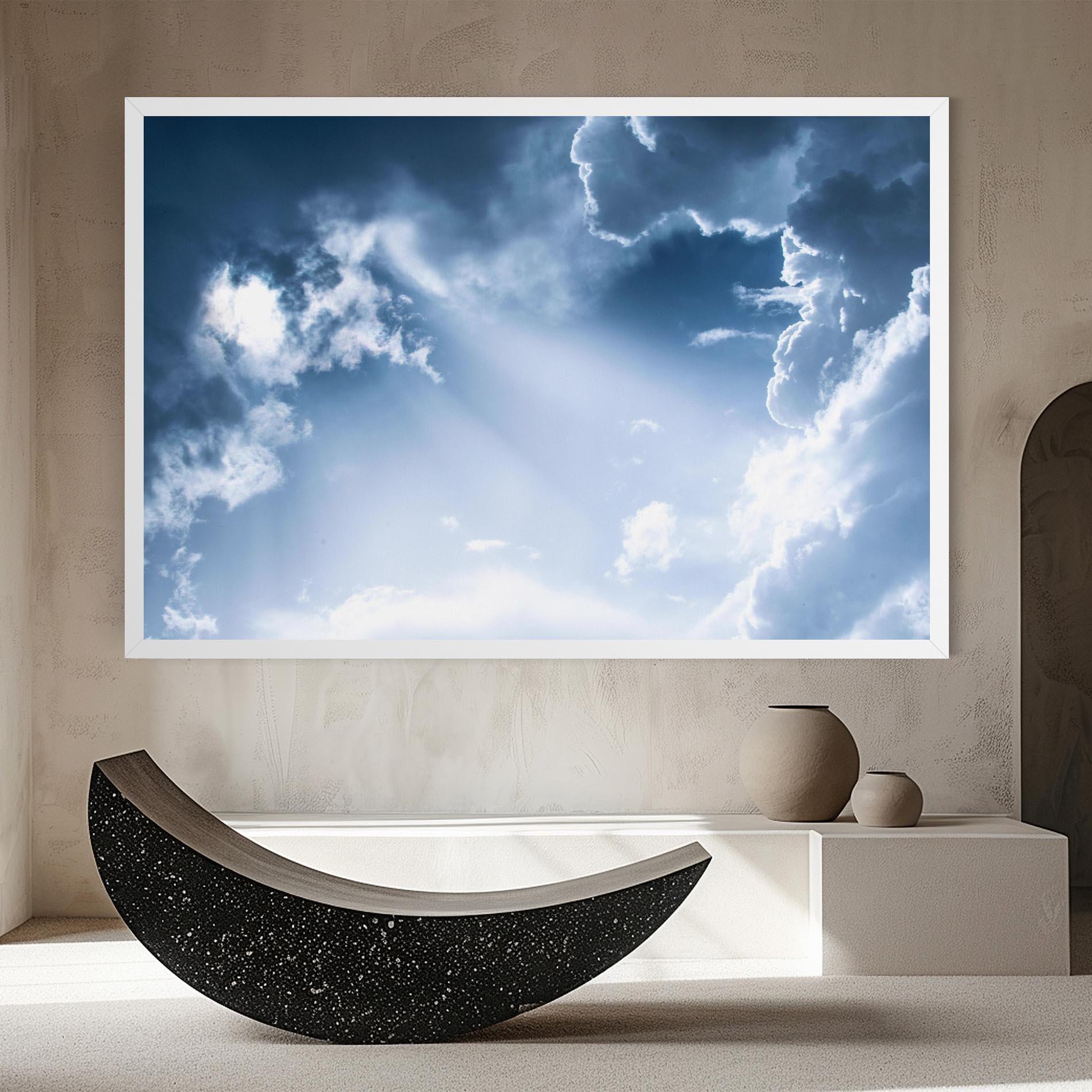 Leinwandbild Dark Blue Sky mockup 8