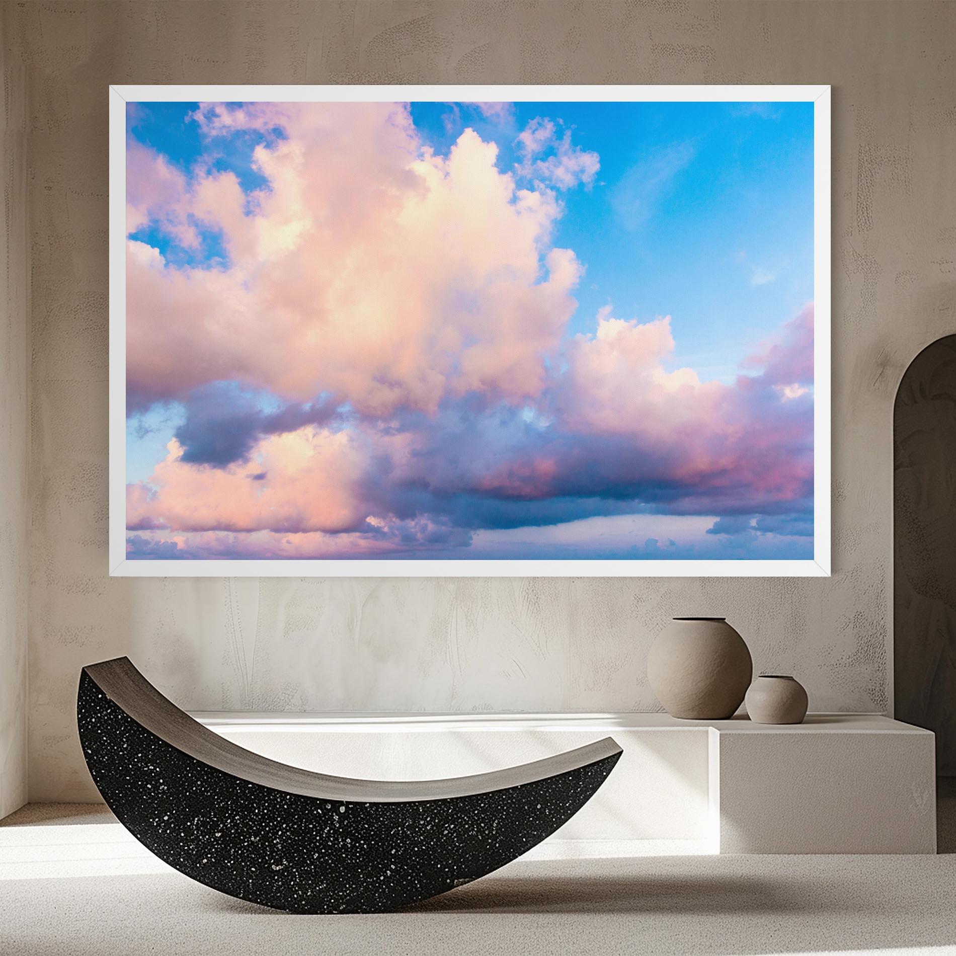 Leinwandbild Dreamy Pink Clouds mockup 8