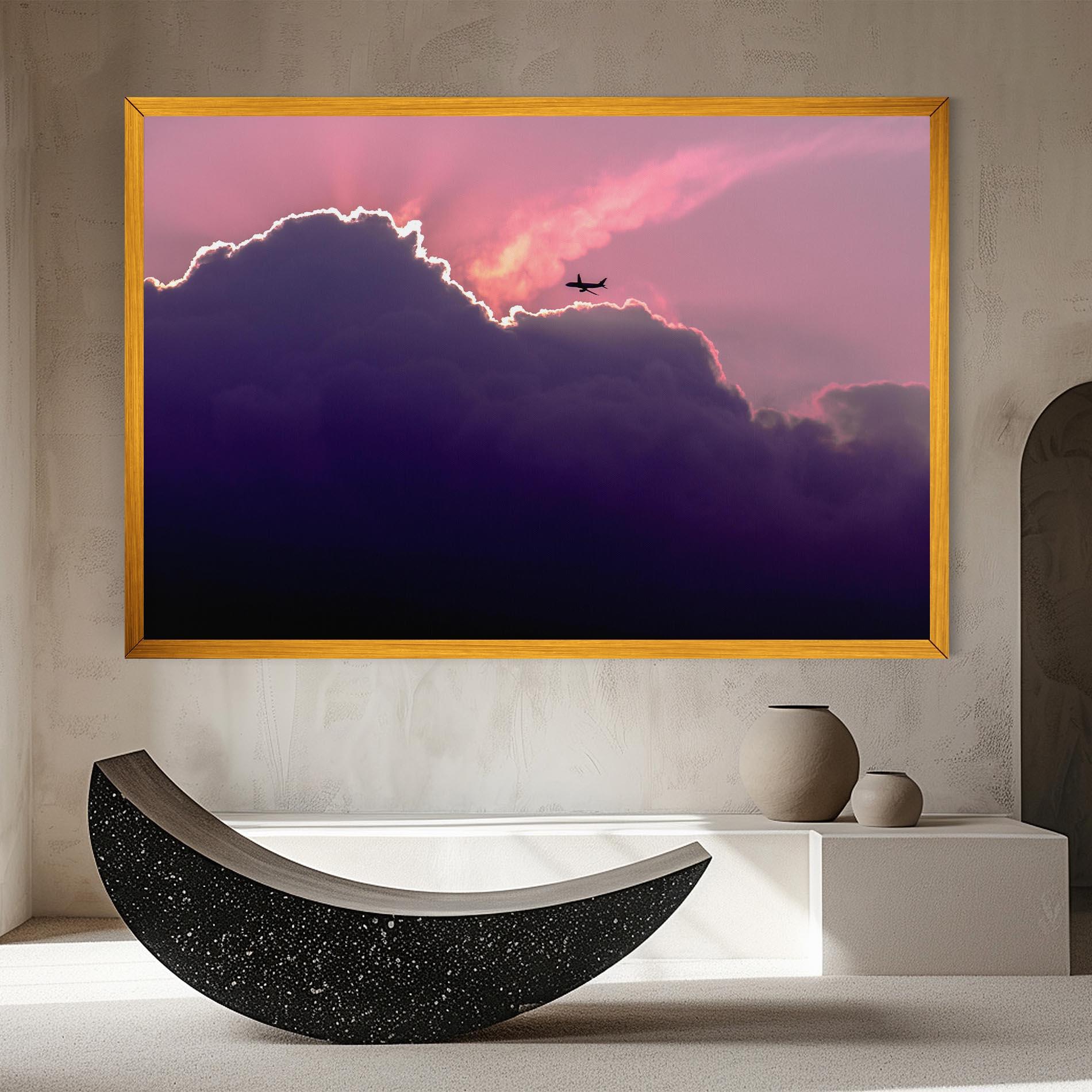 Leinwandbild Big Purple Cloud mockup 8