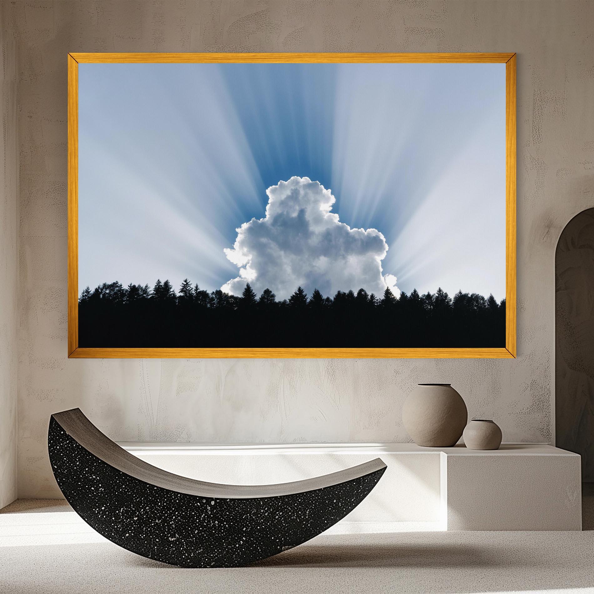 Leinwandbild Big White Cloud Light mockup 8