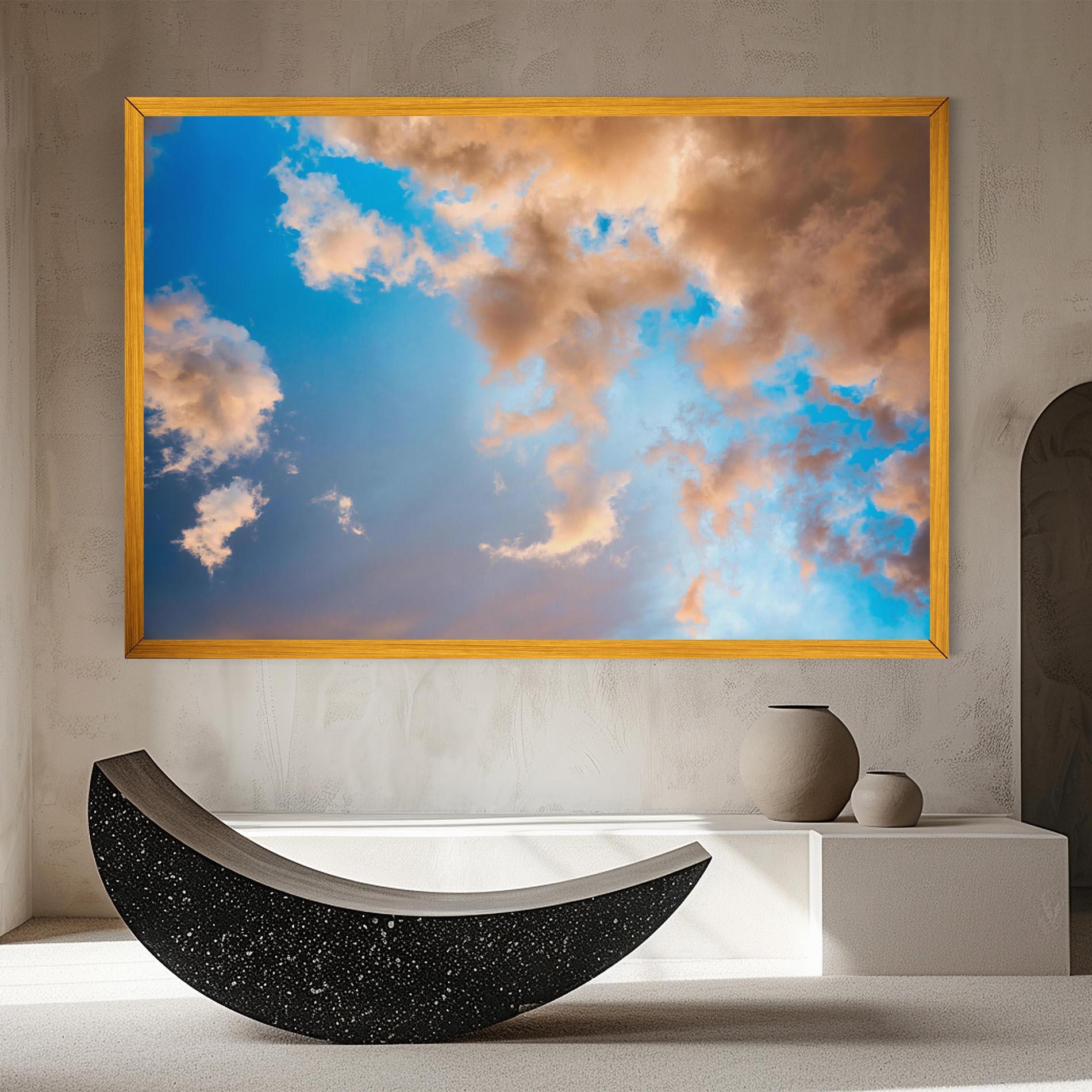 Leinwandbild Clouds Blue Sky mockup 8