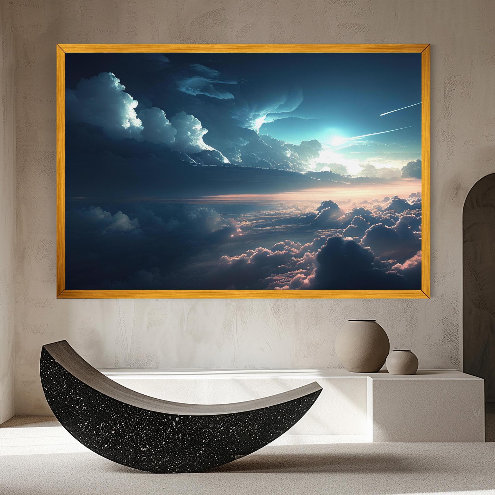 Leinwandbild Dark Clouds mockup 8