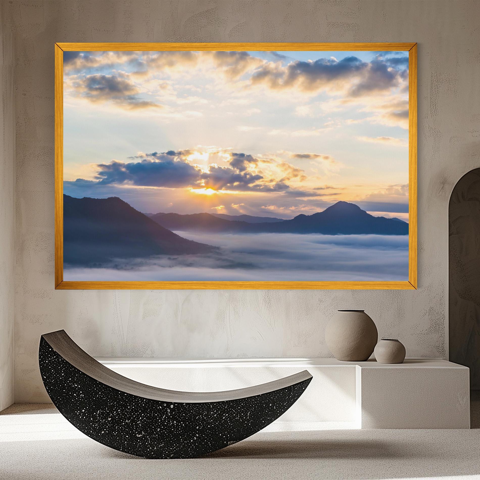 Leinwandbild Fantastic Clouds mockup 8