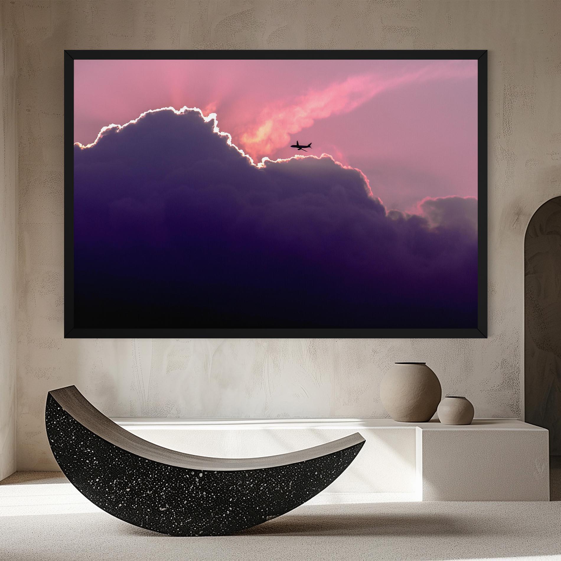 Leinwandbild Big Purple Cloud mockup 8