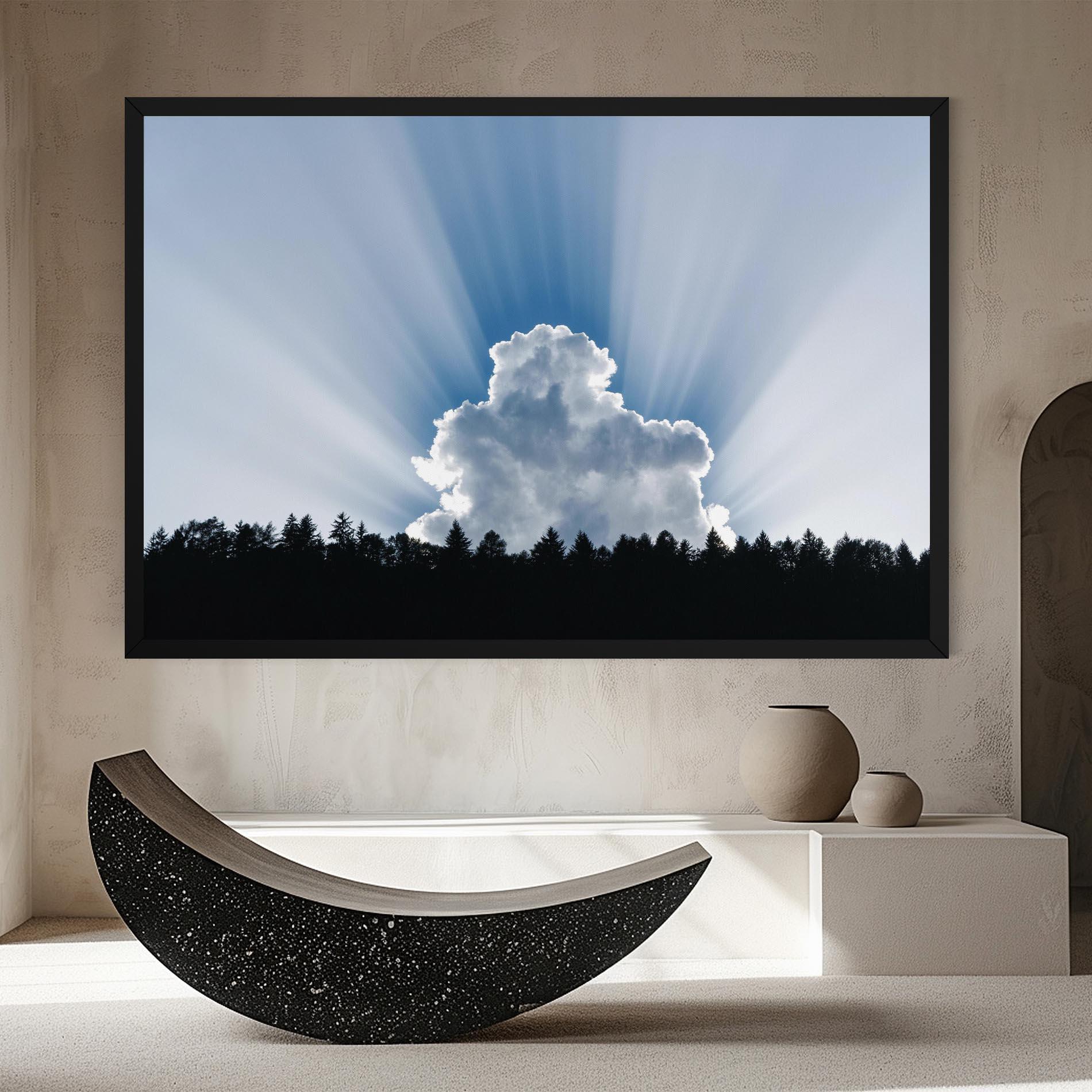 Leinwandbild Big White Cloud Light mockup 8