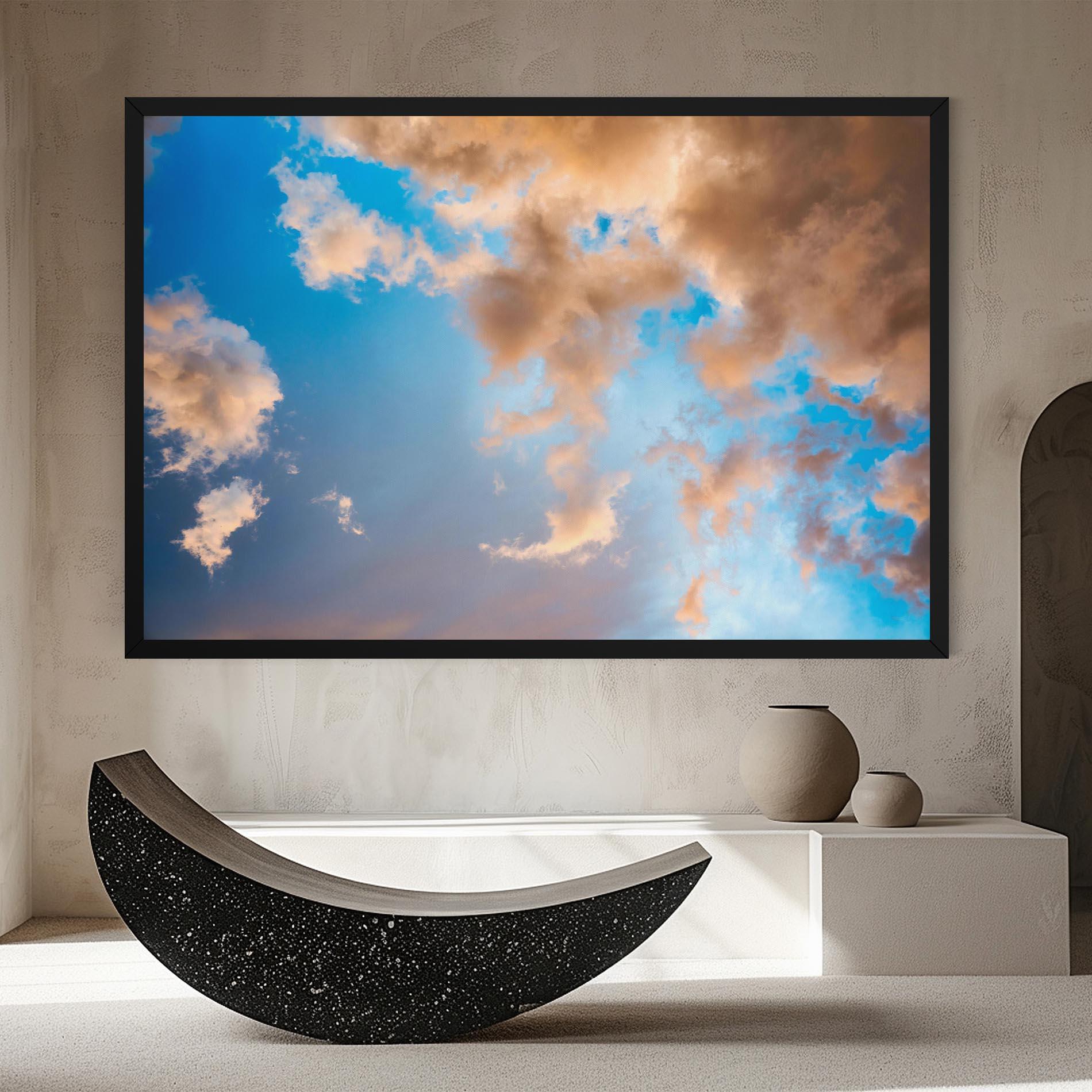 Leinwandbild Clouds Blue Sky mockup 8