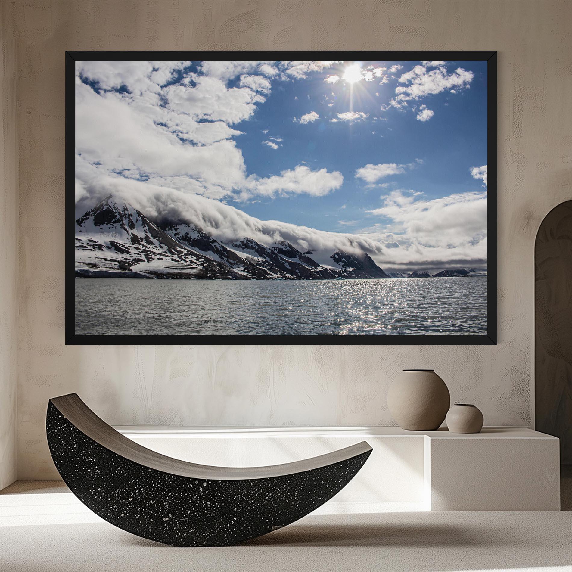 Leinwandbild Clouds Over Ice mockup 8