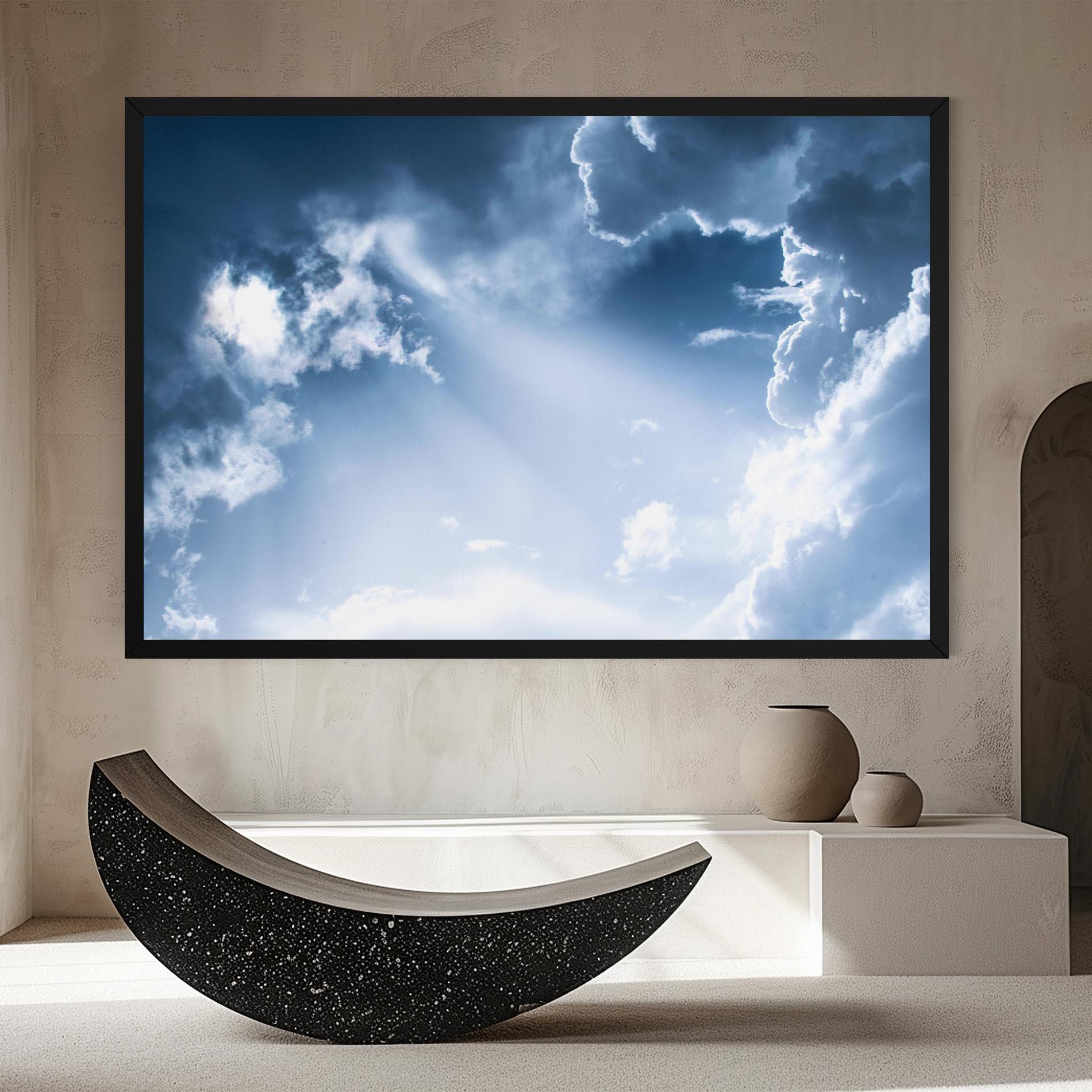 Leinwandbild Dark Blue Sky mockup 8