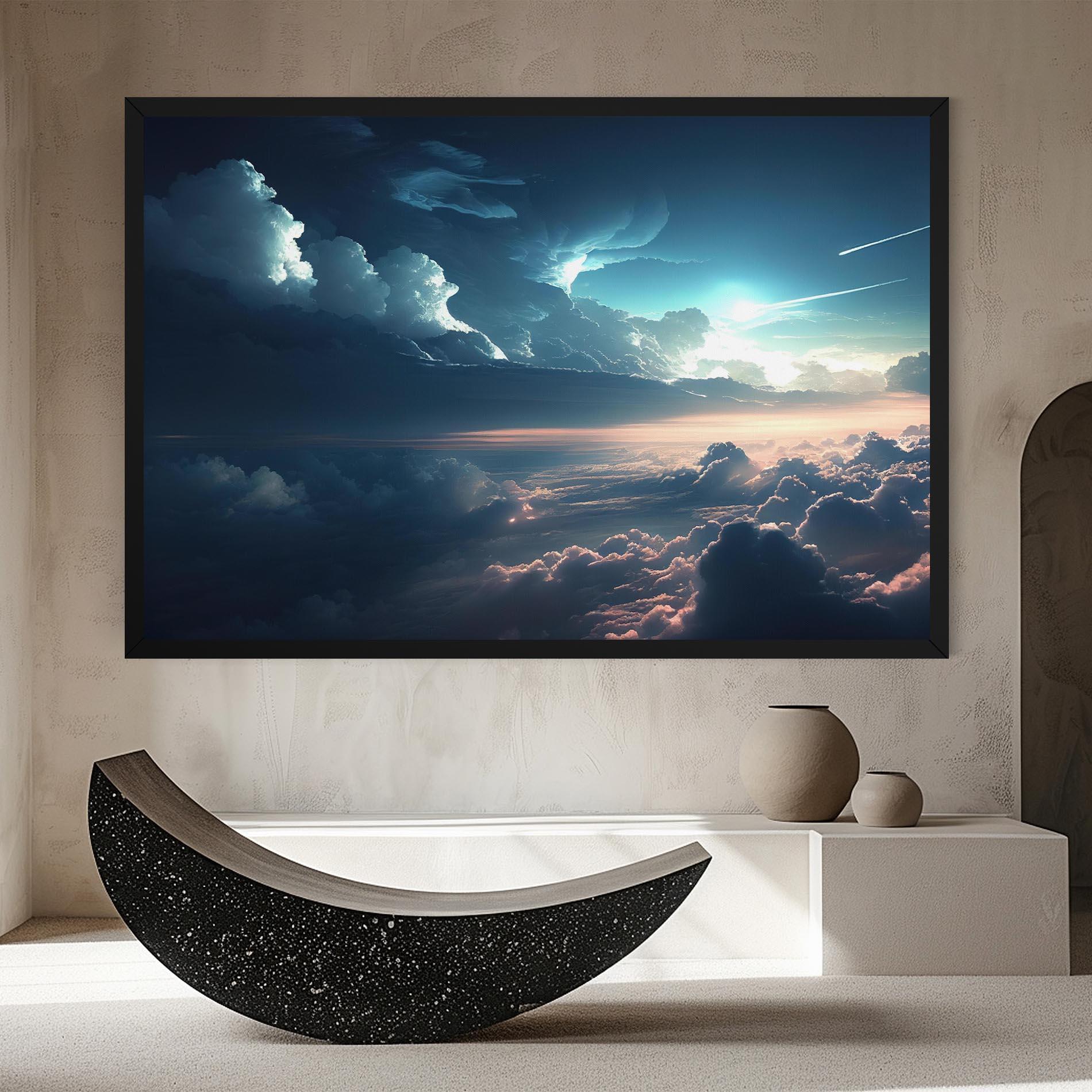 Leinwandbild Dark Clouds mockup 8