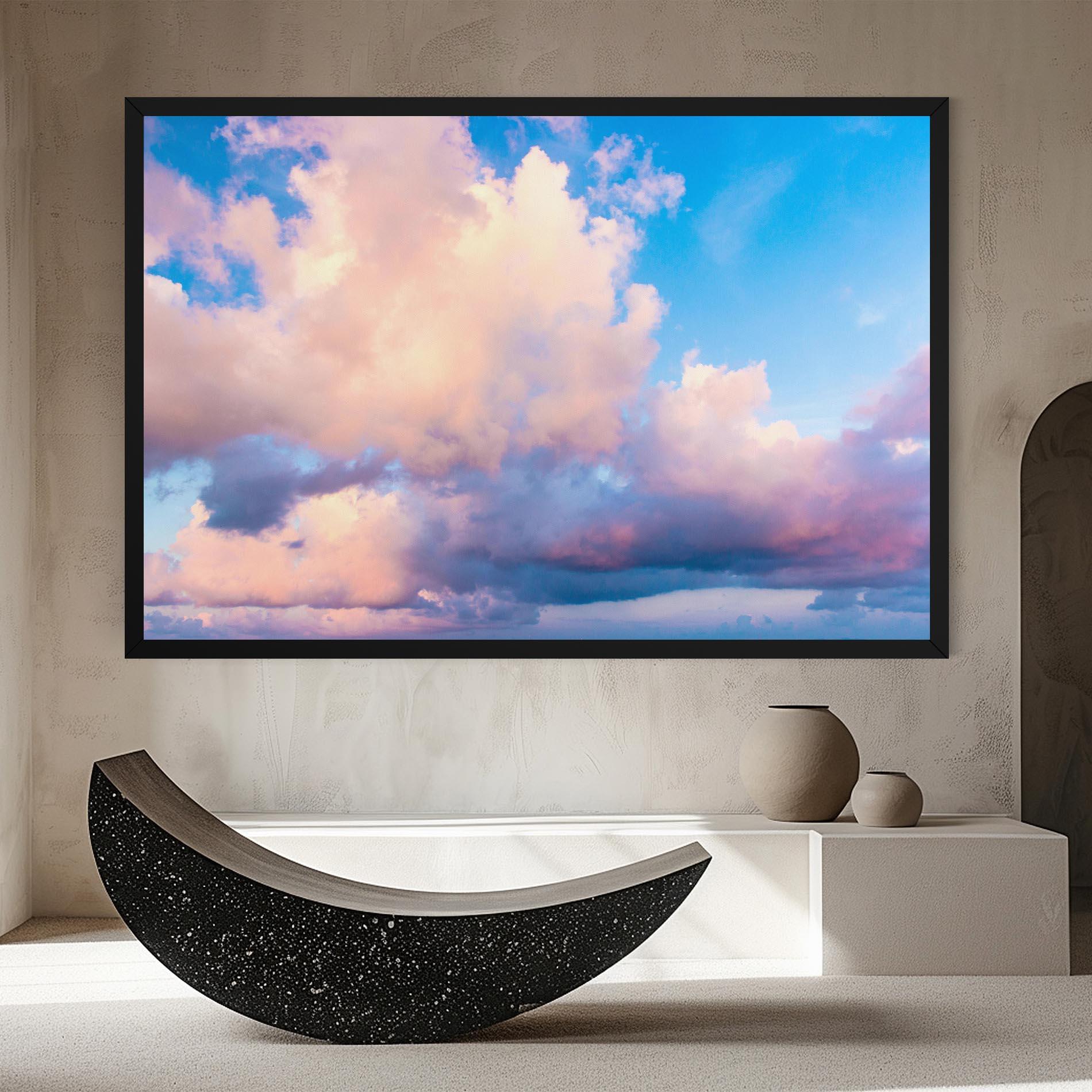 Leinwandbild Dreamy Pink Clouds mockup 8