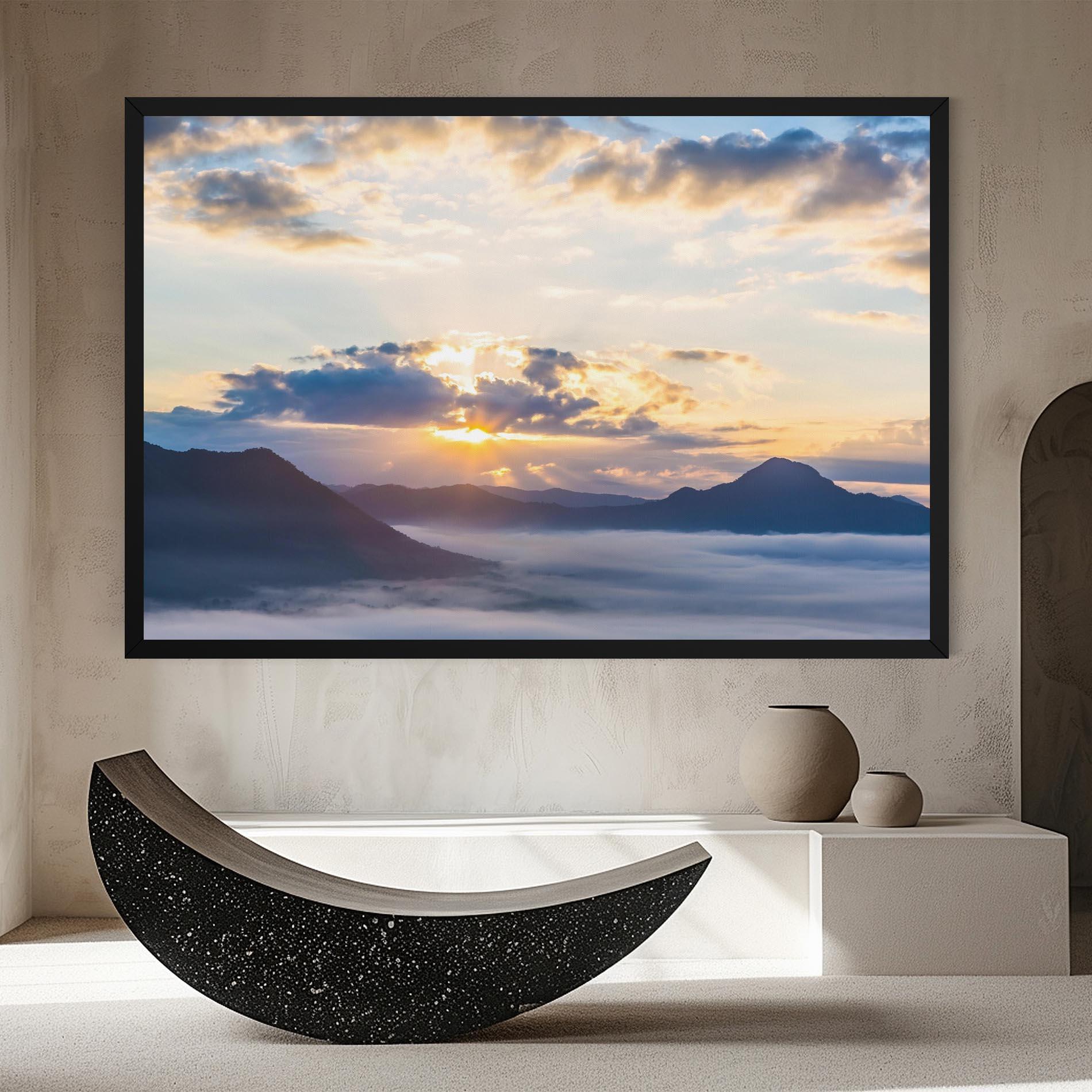 Leinwandbild Fantastic Clouds mockup 8