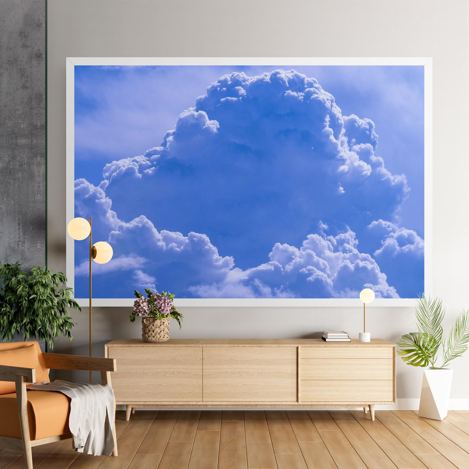 Leinwandbild Big Blue Cloud mockup 9