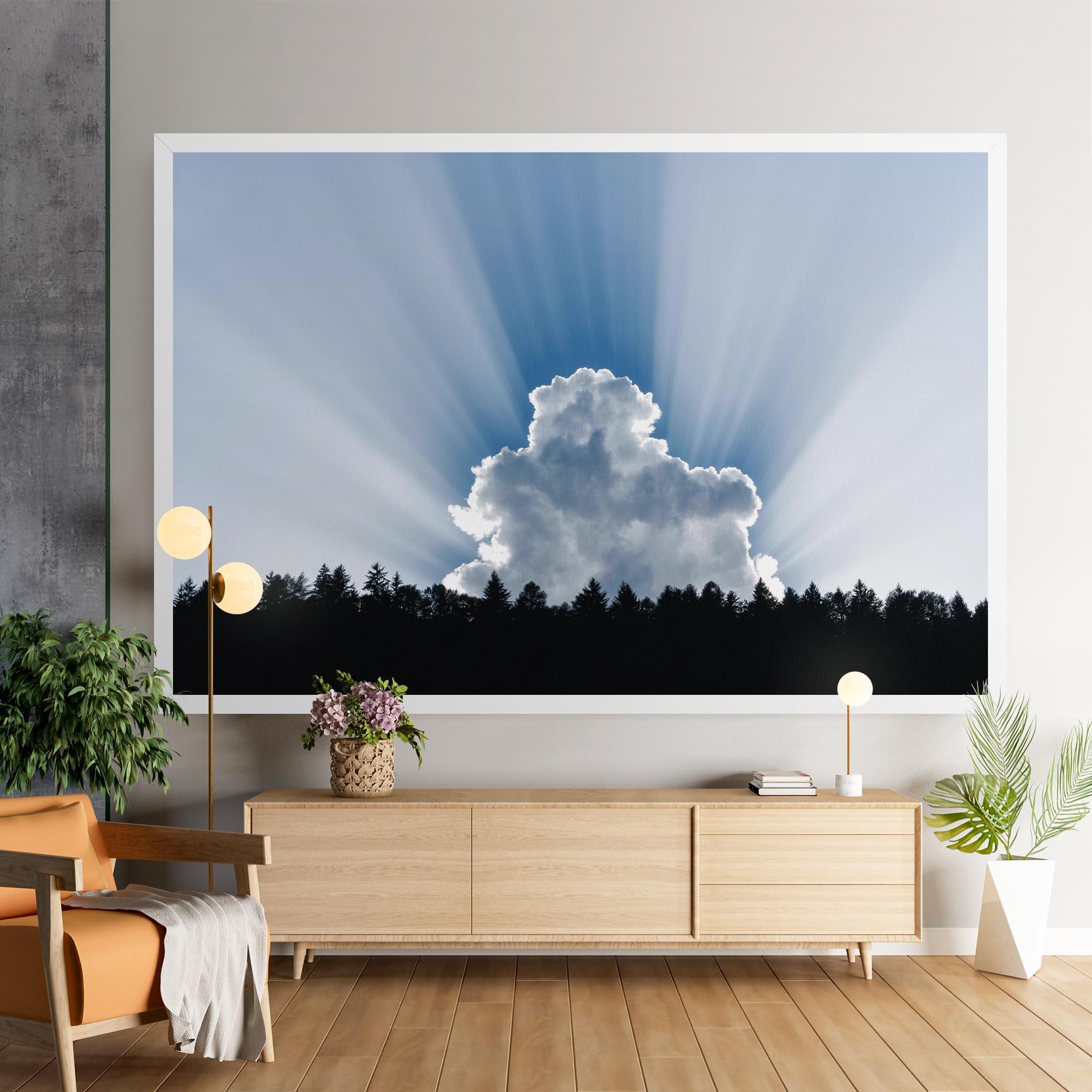 Leinwandbild Big White Cloud Light mockup 9