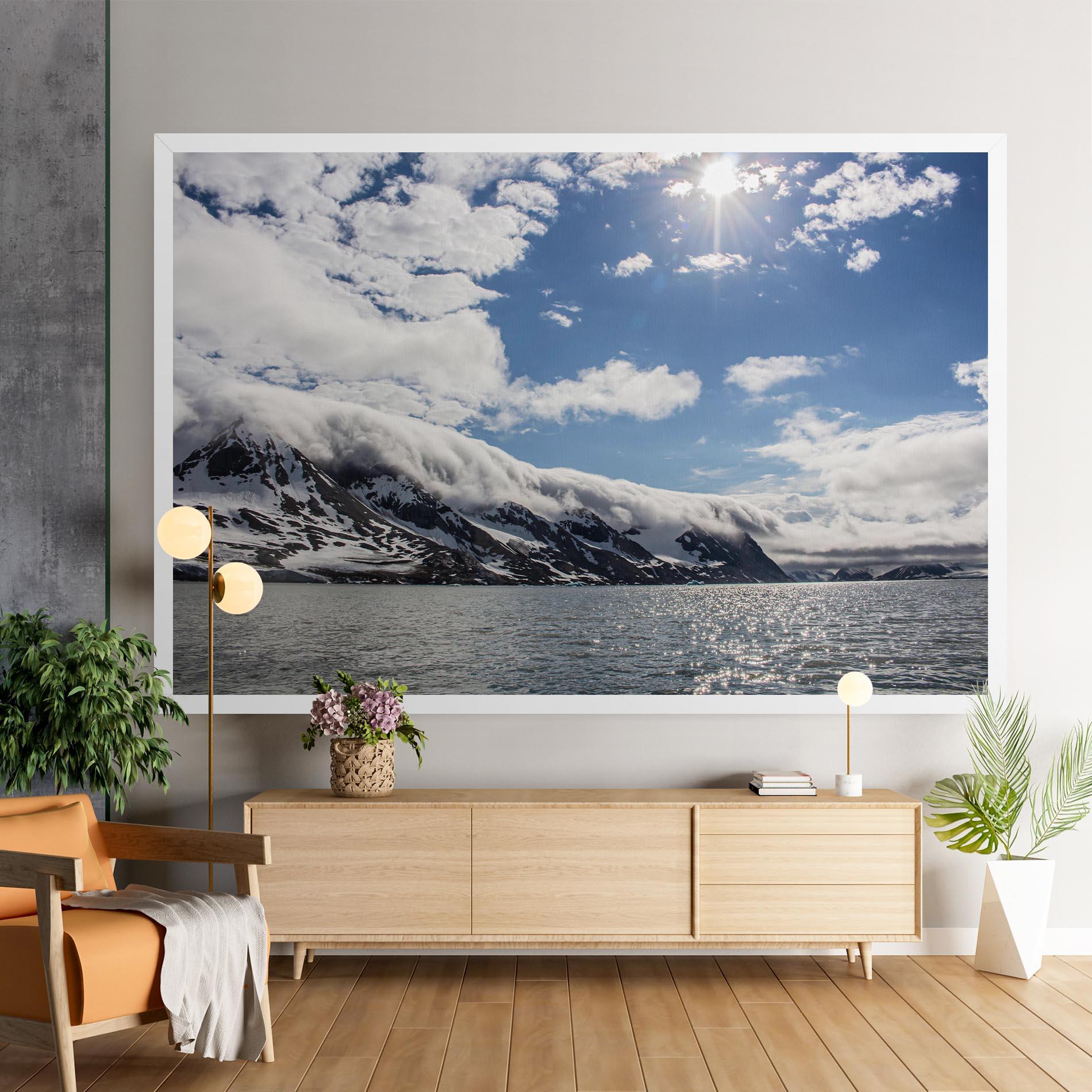 Leinwandbild Clouds Over Ice mockup 9