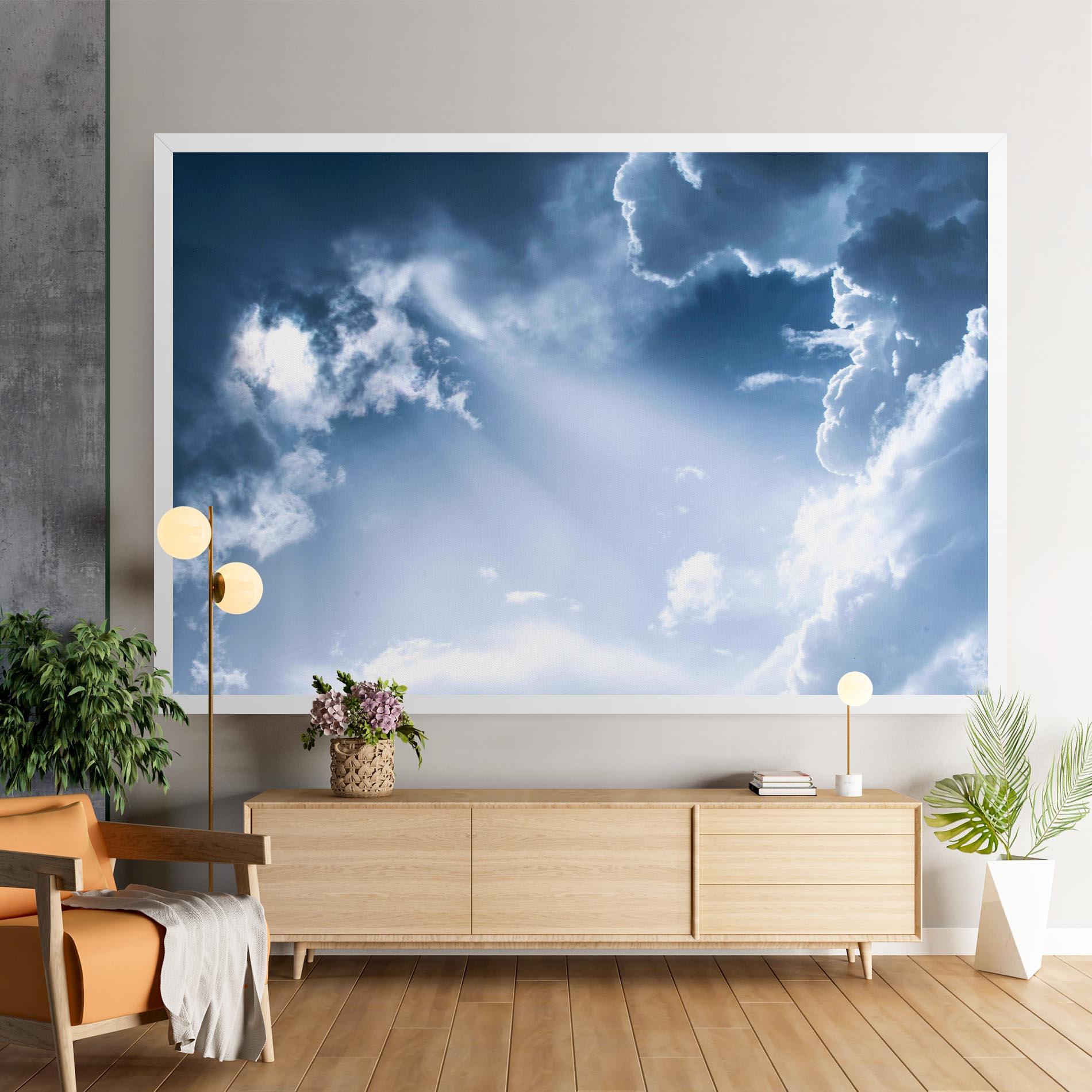 Leinwandbild Dark Blue Sky mockup 9