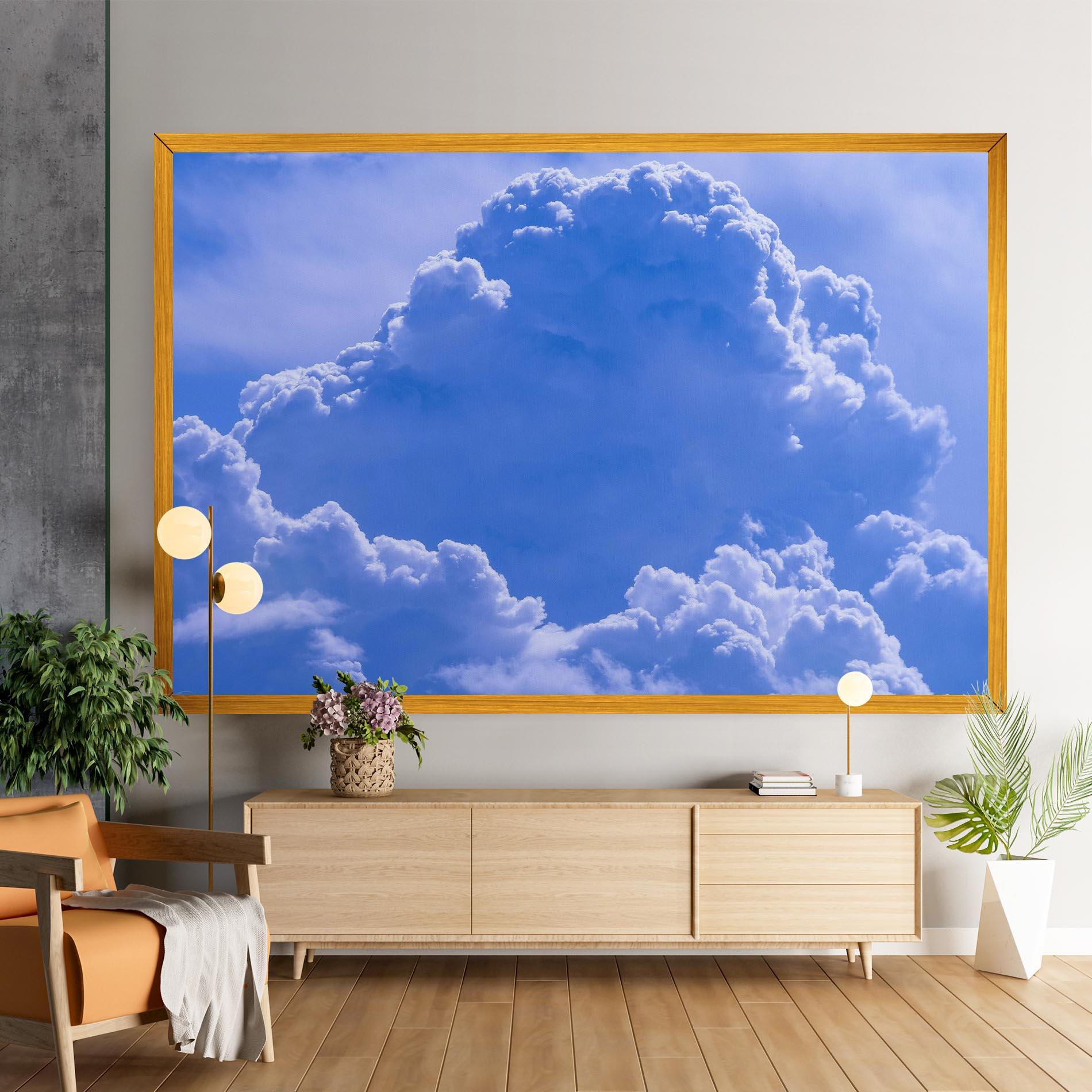 Leinwandbild Big Blue Cloud mockup 9