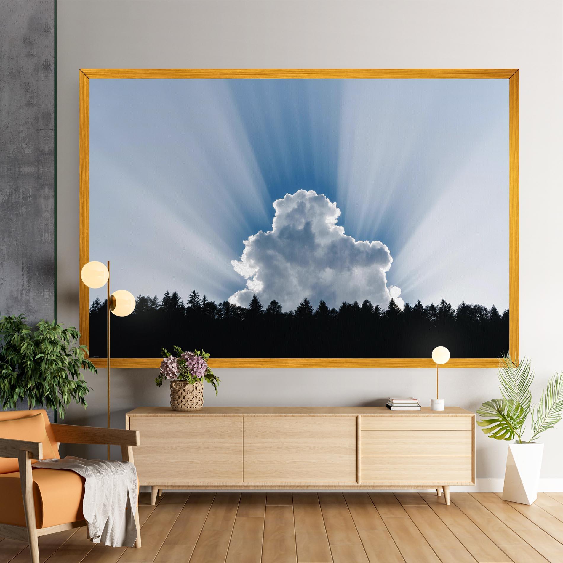 Leinwandbild Big White Cloud Light mockup 9