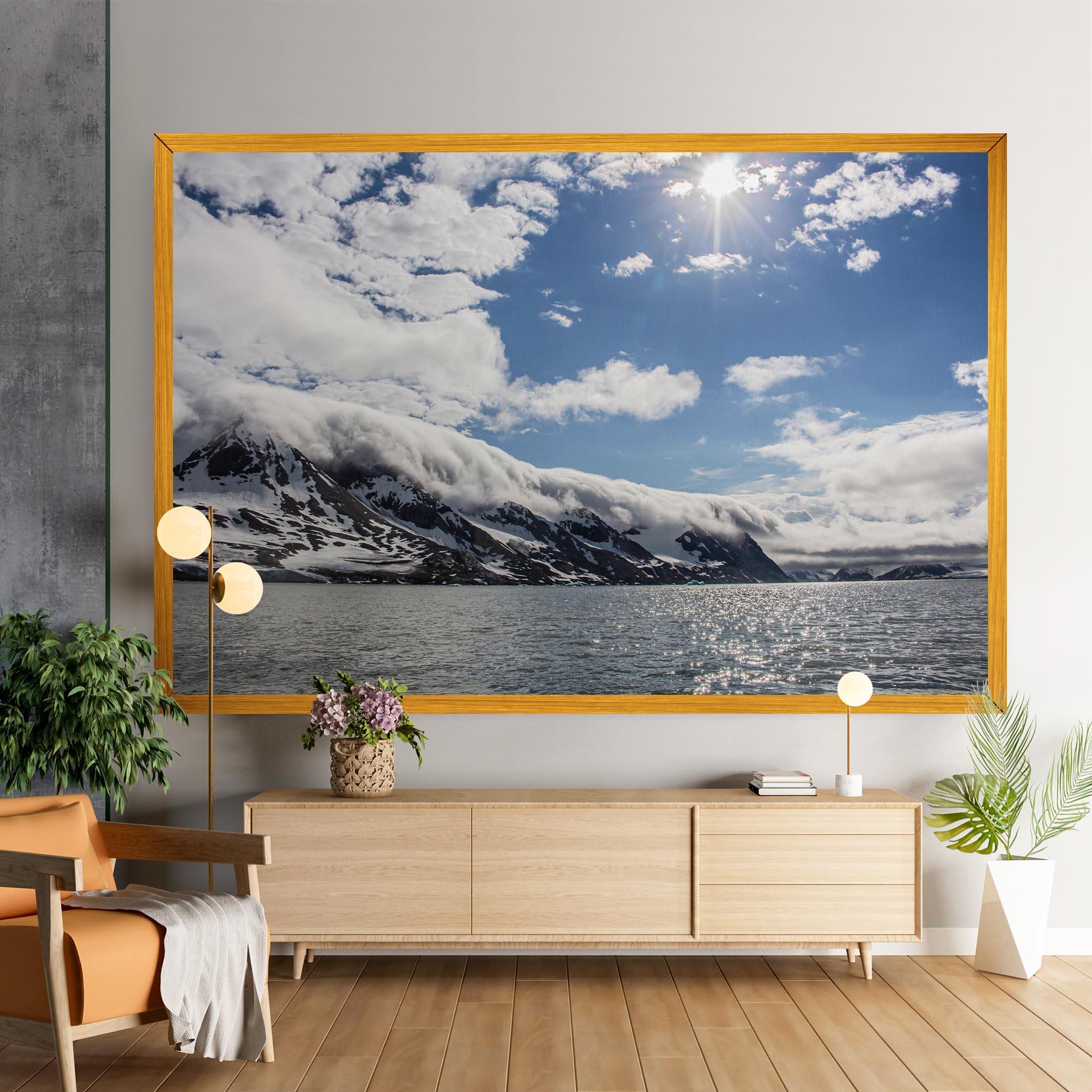 Leinwandbild Clouds Over Ice mockup 9