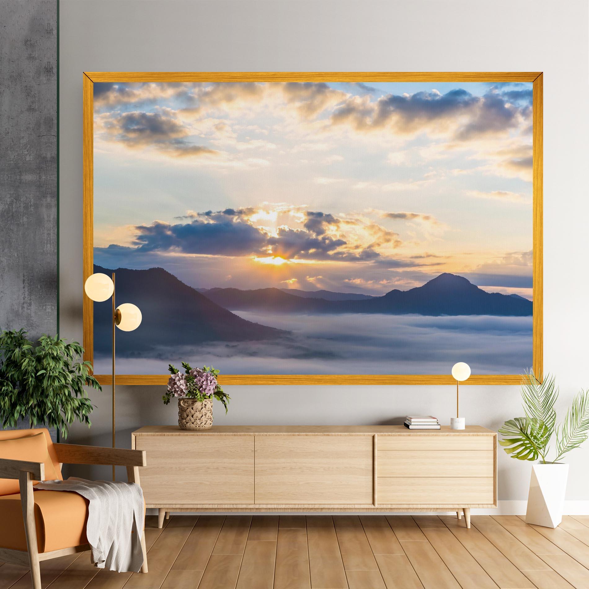 Leinwandbild Fantastic Clouds mockup 9