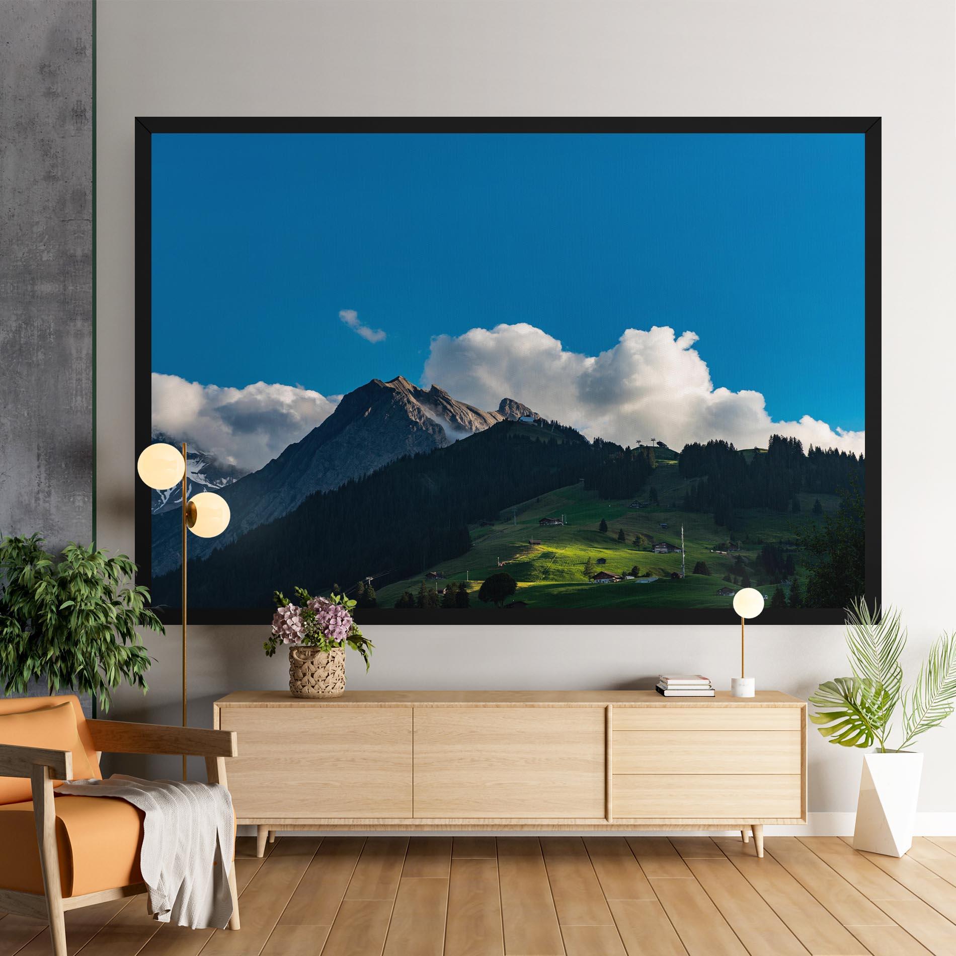 Leinwandbild Beautiful Mountain Cloud View mockup 9