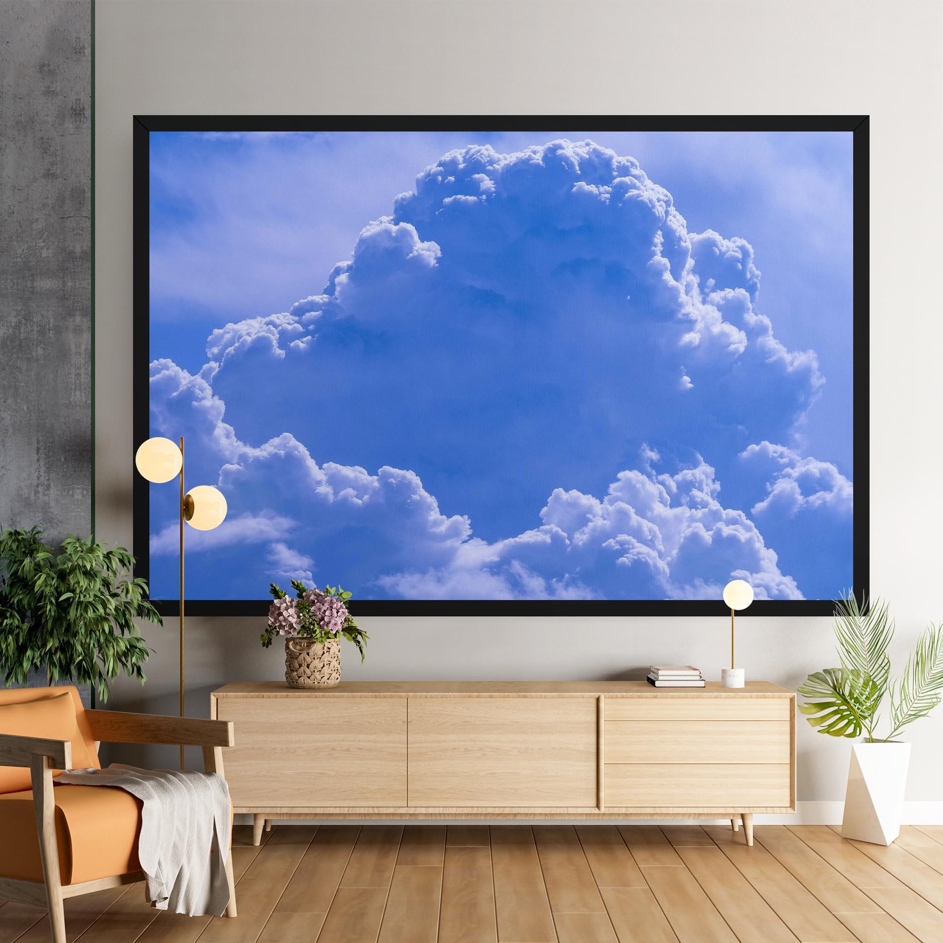 Leinwandbild Big Blue Cloud mockup 9