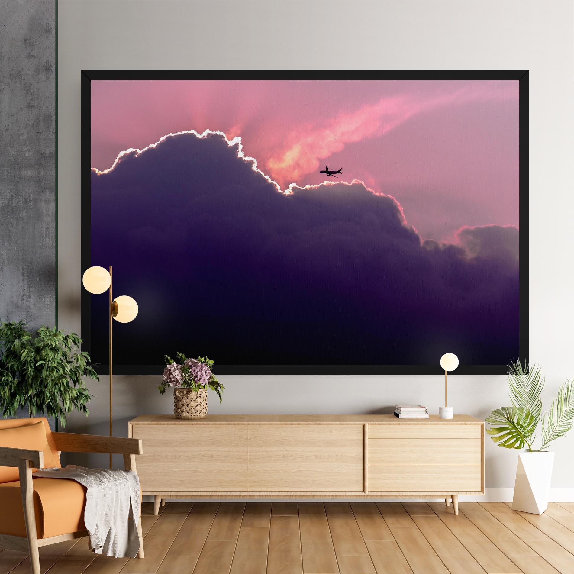 Leinwandbild Big Purple Cloud mockup 9