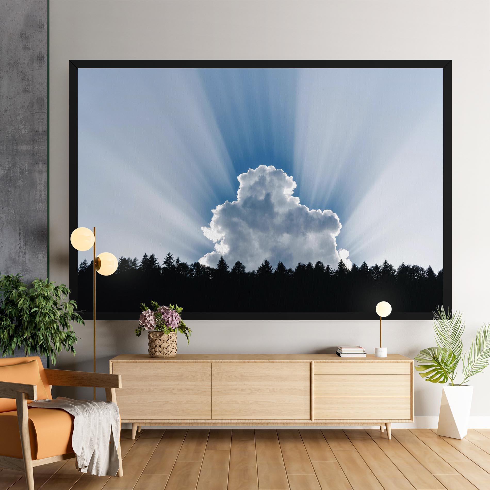 Leinwandbild Big White Cloud Light mockup 9