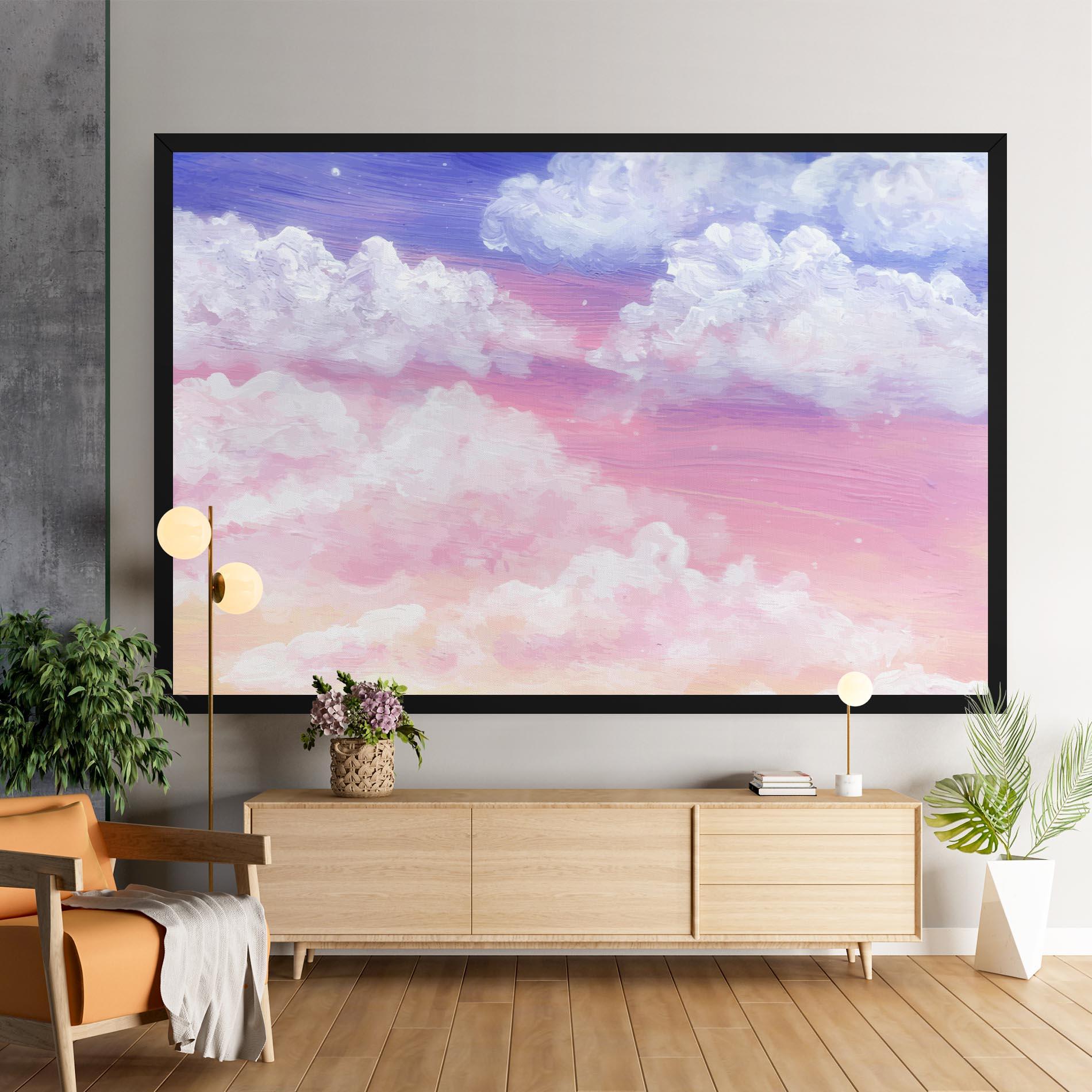 Leinwandbild Cloud Paint Texture mockup 9