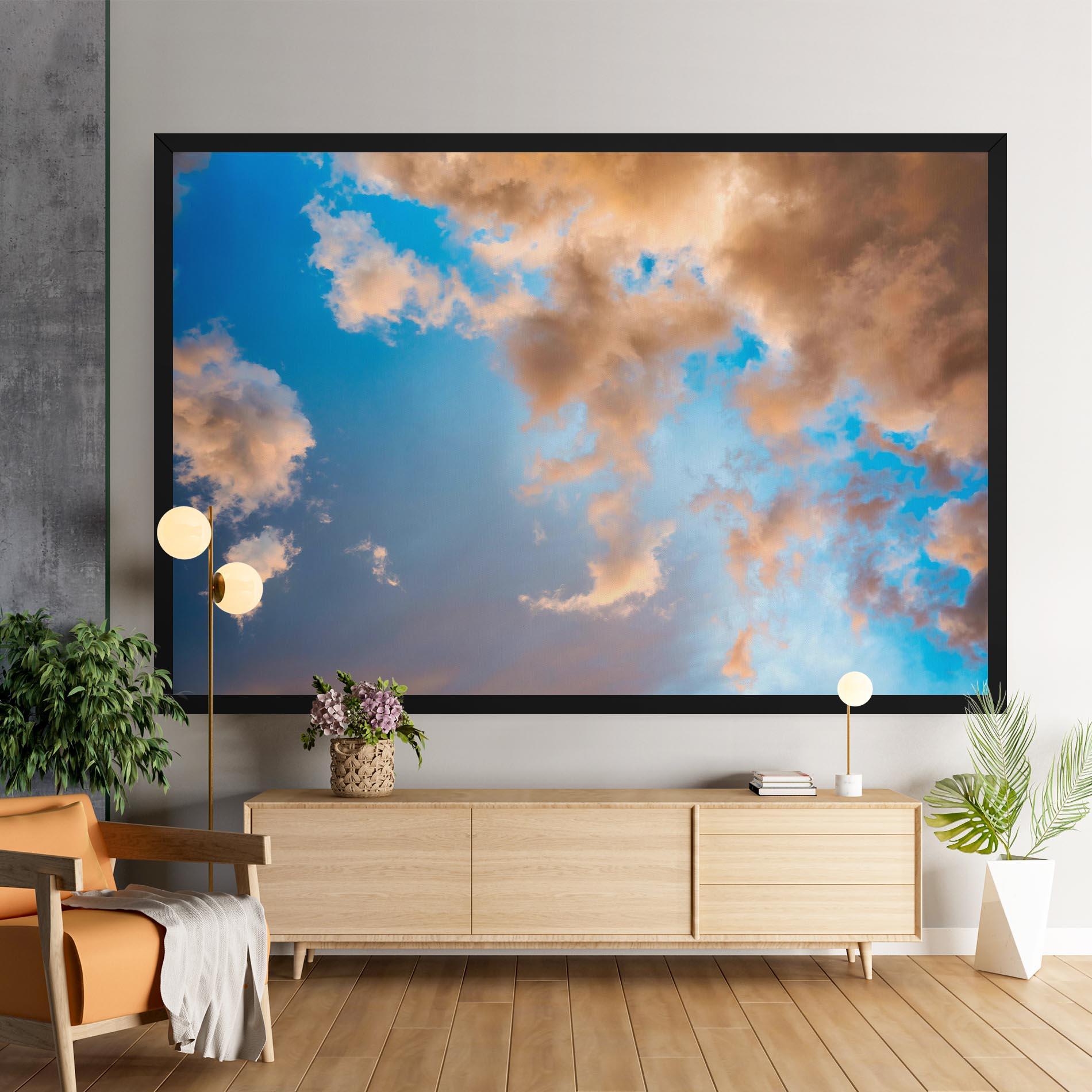Leinwandbild Clouds Blue Sky mockup 9