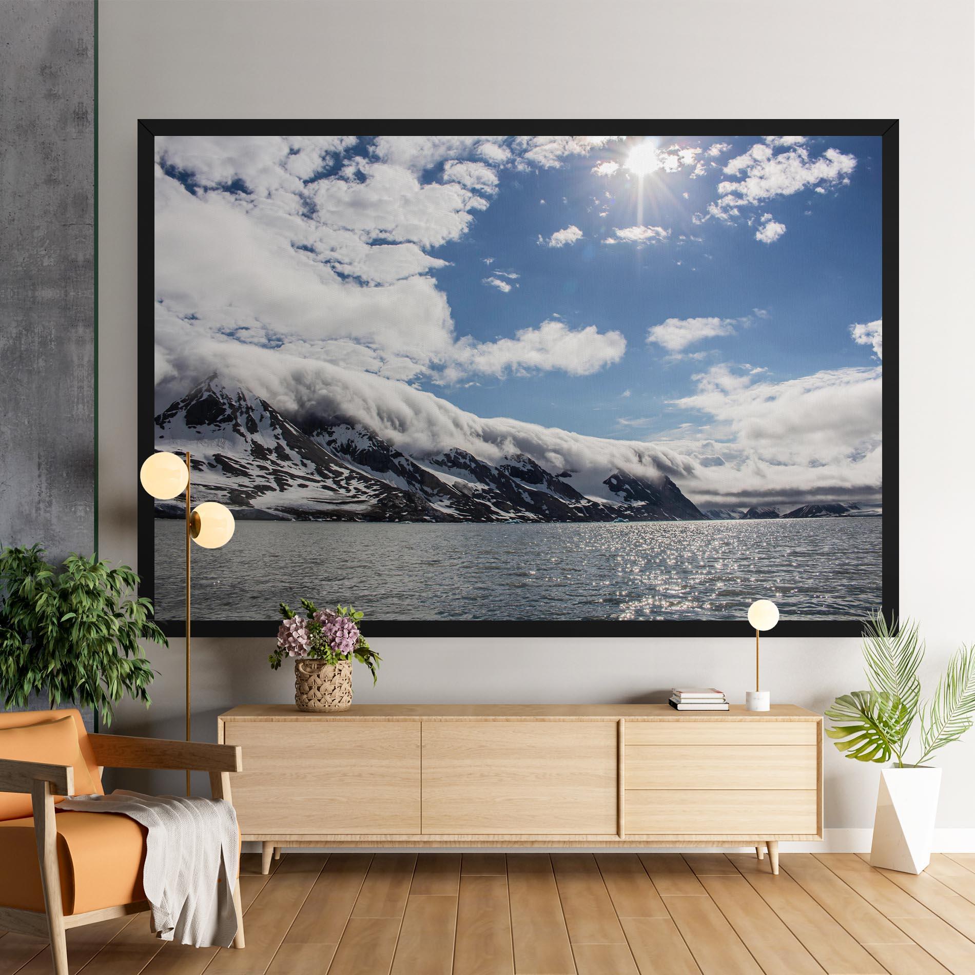 Leinwandbild Clouds Over Ice mockup 9