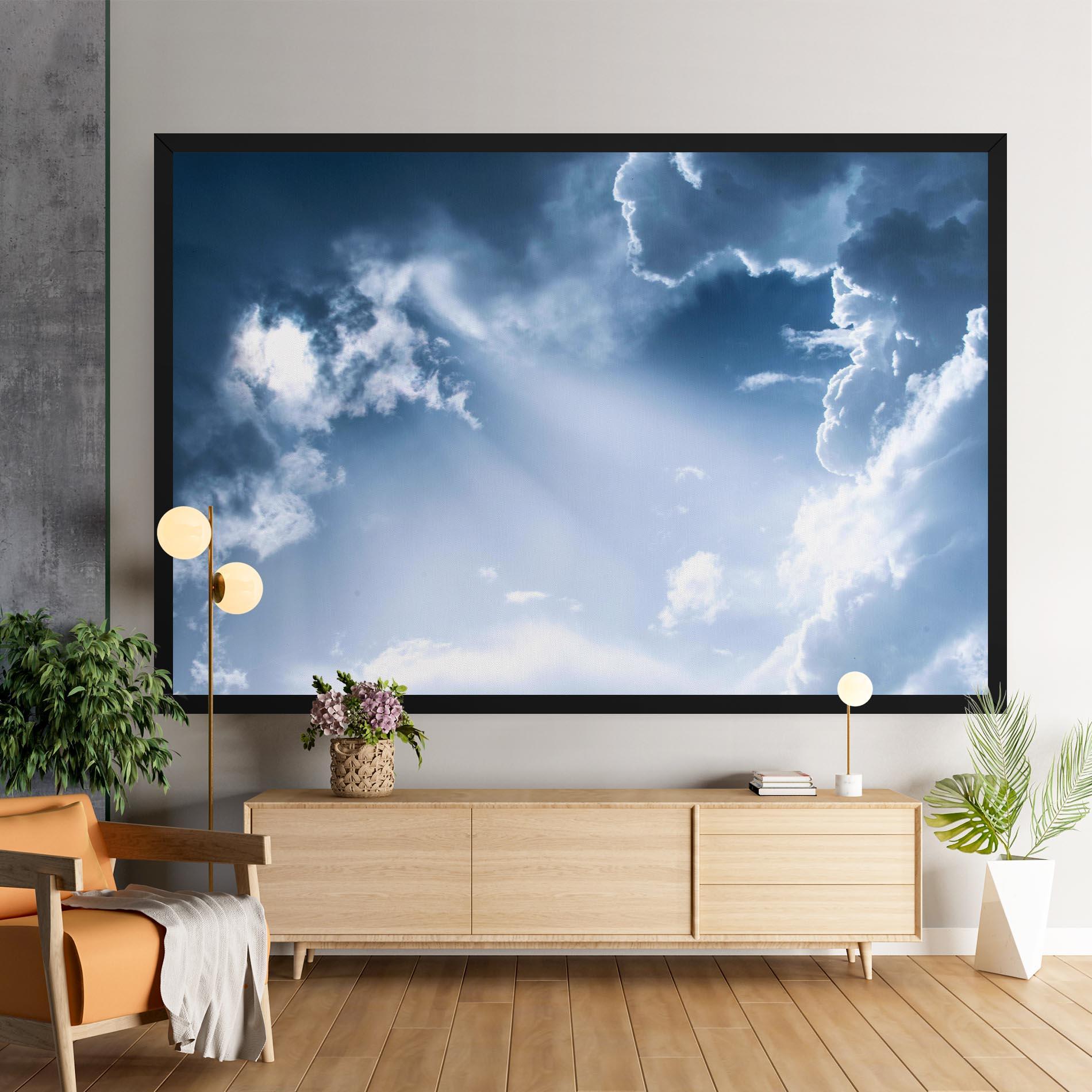 Leinwandbild Dark Blue Sky mockup 9