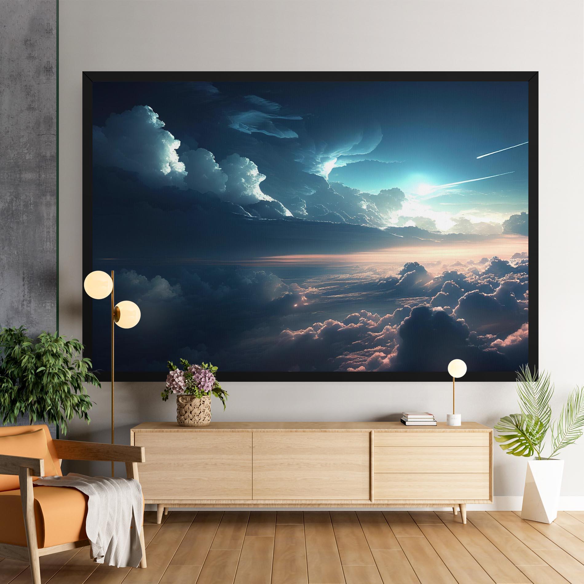 Leinwandbild Dark Clouds mockup 9