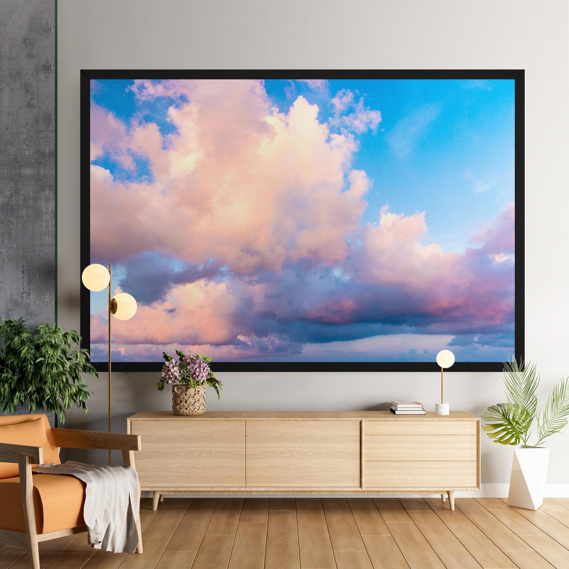 Leinwandbild Dreamy Pink Clouds mockup 9