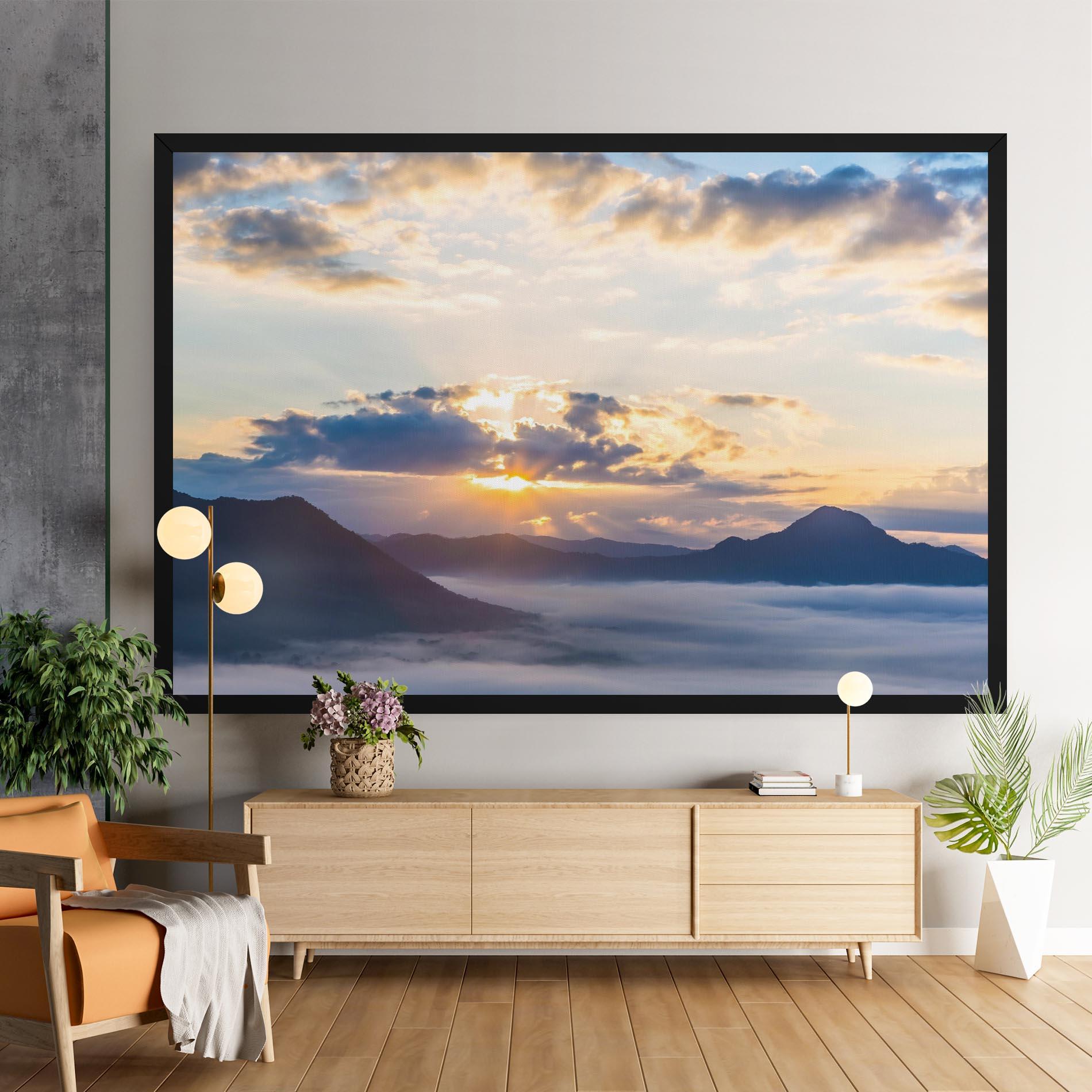 Leinwandbild Fantastic Clouds mockup 9