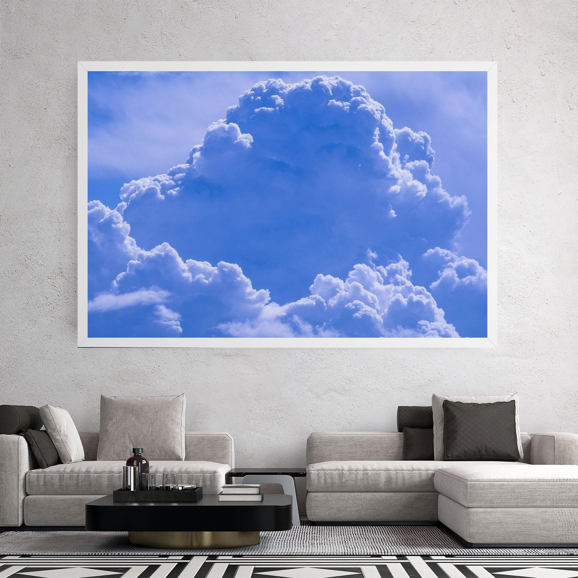 Leinwandbild Big Blue Cloud mockup 2