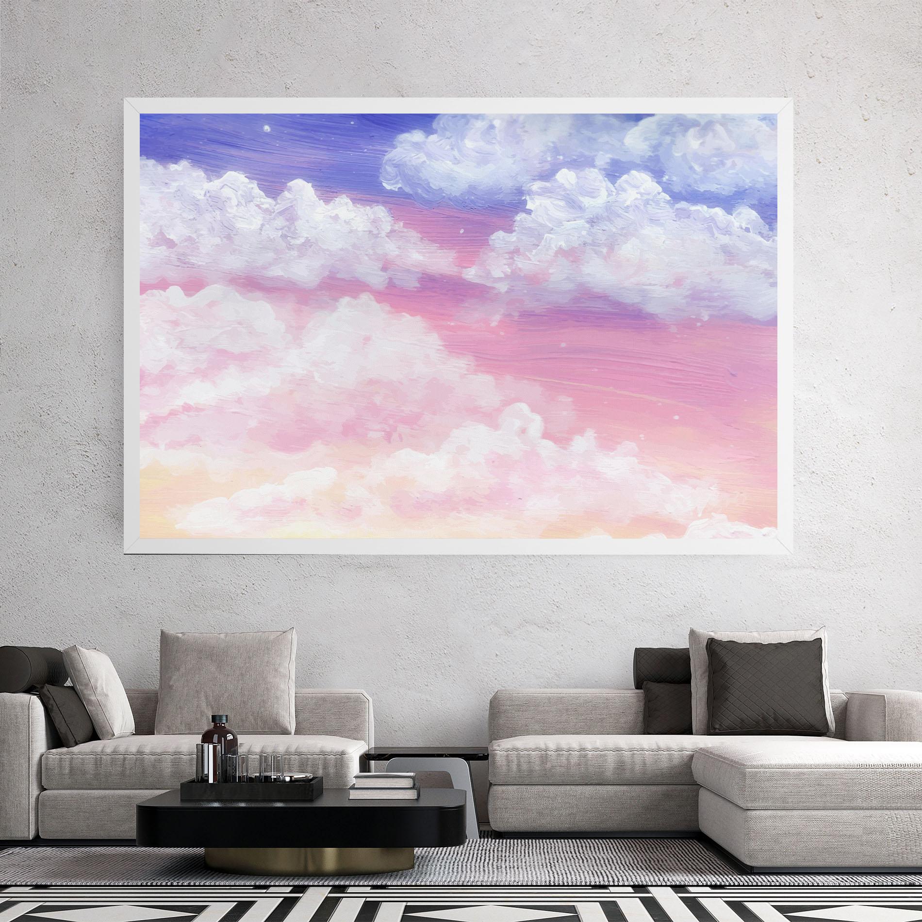 Leinwandbild Cloud Paint Texture mockup 2