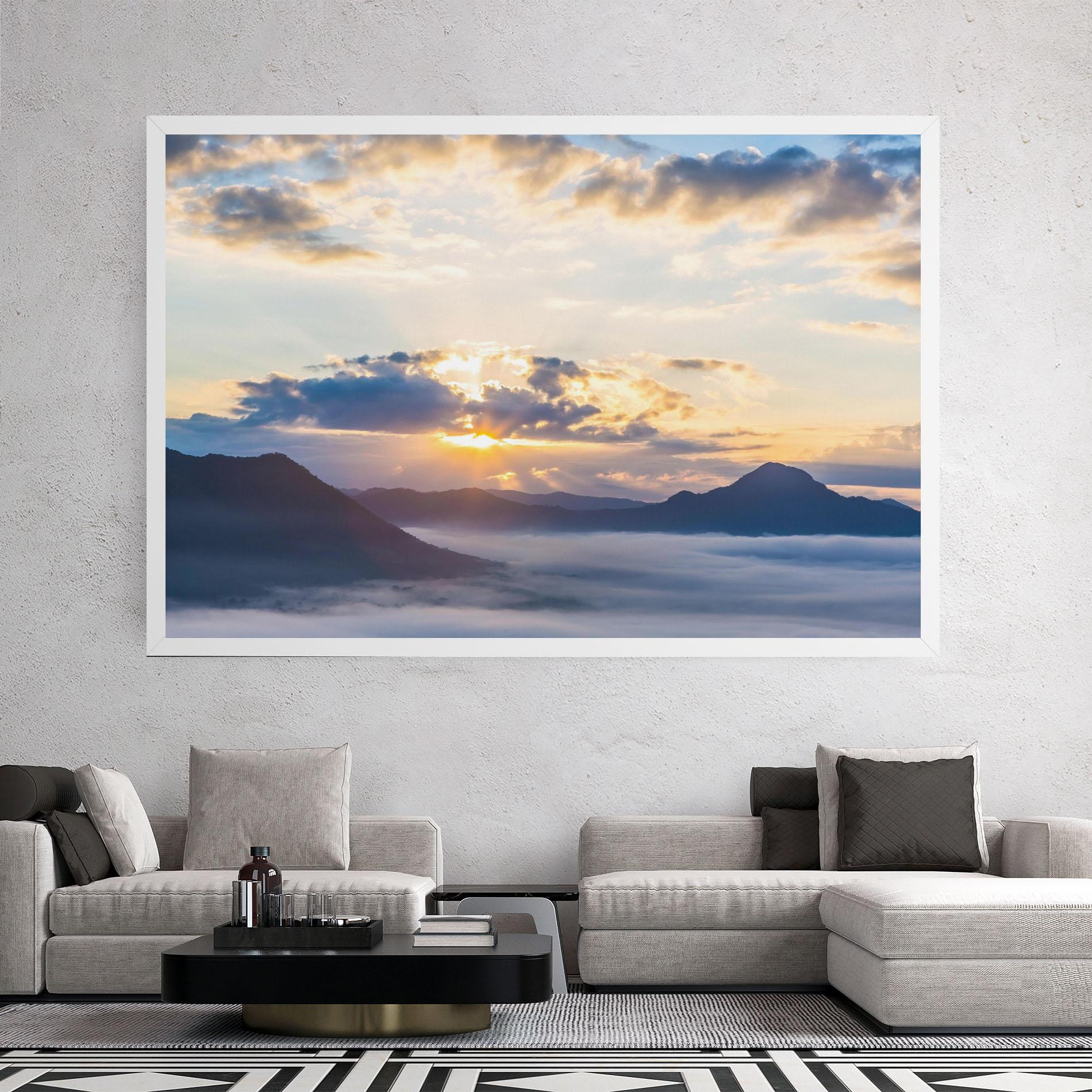 Leinwandbild Fantastic Clouds mockup 2