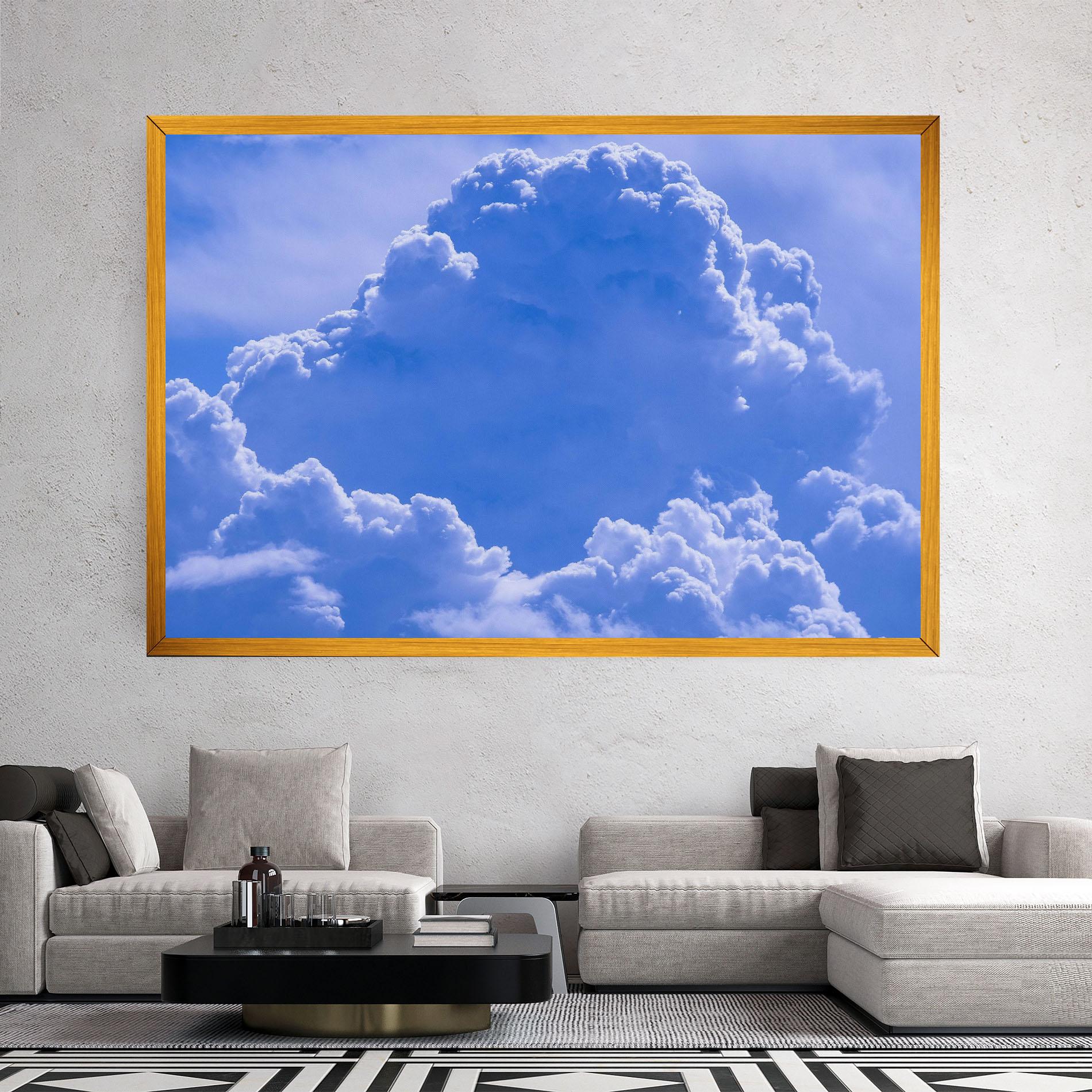 Leinwandbild Big Blue Cloud mockup 2