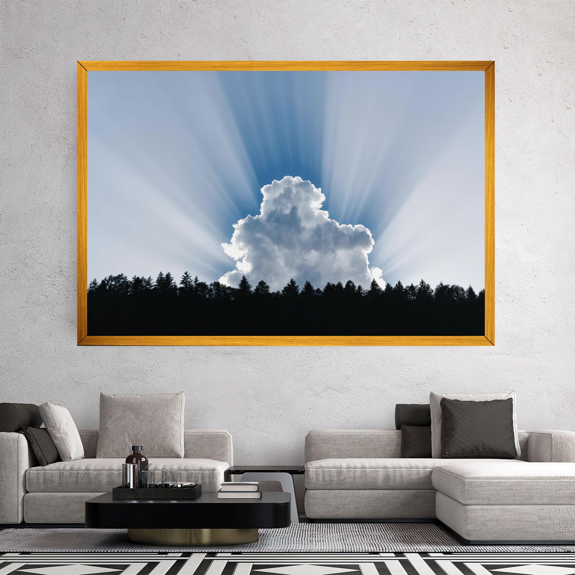 Leinwandbild Big White Cloud Light mockup 2