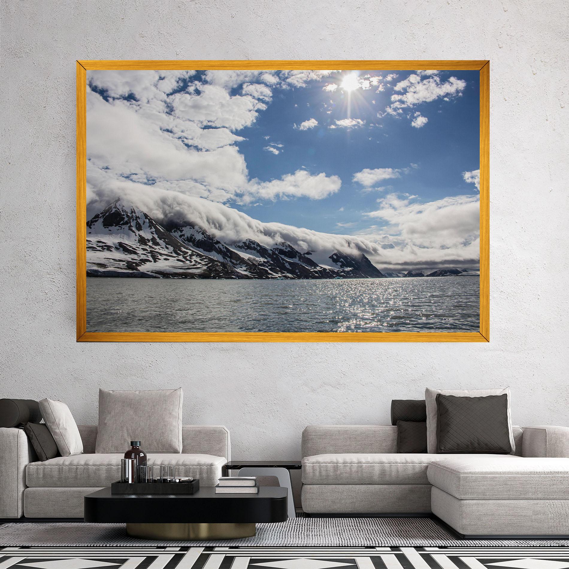 Leinwandbild Clouds Over Ice mockup 2