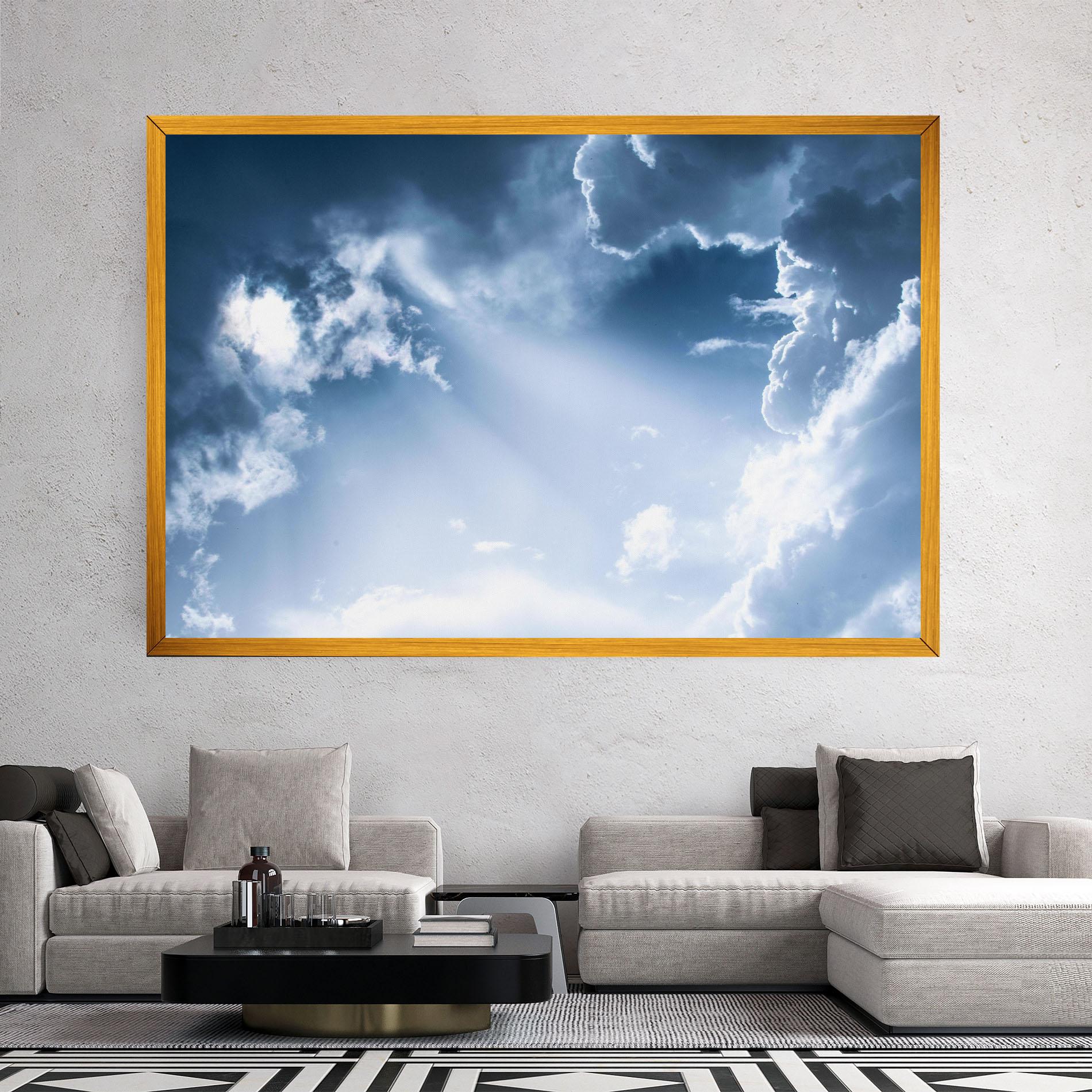 Leinwandbild Dark Blue Sky mockup 2