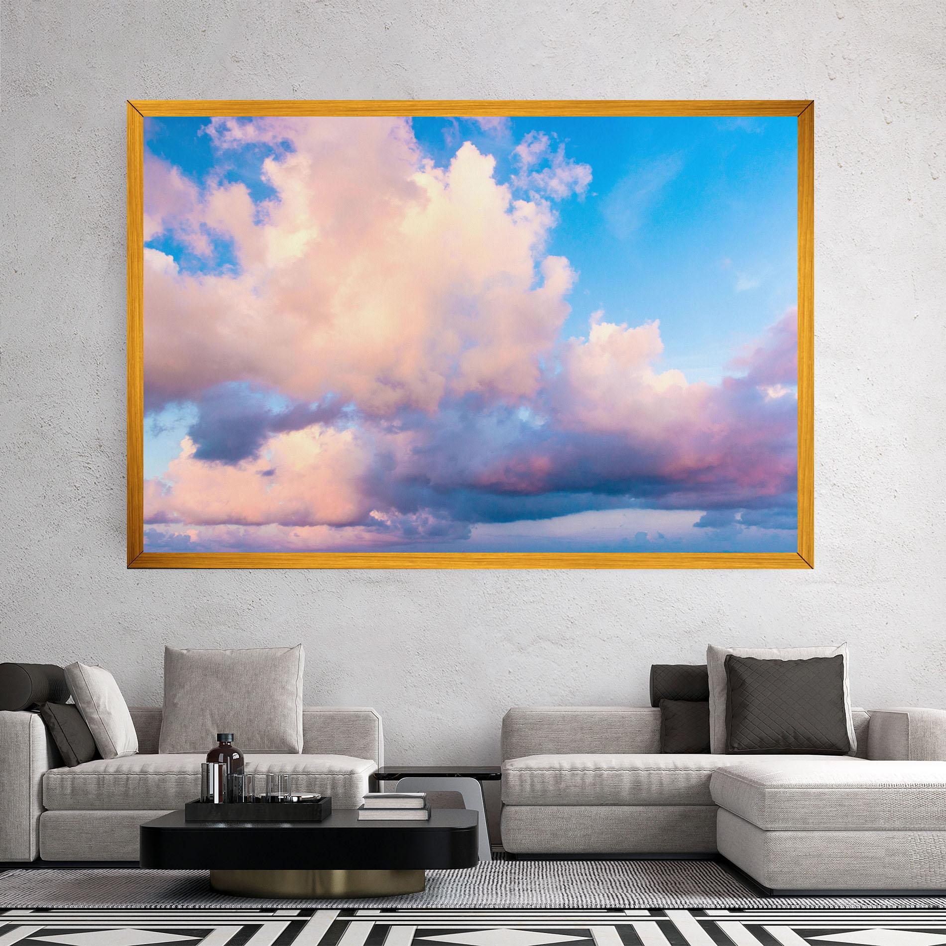 Leinwandbild Dreamy Pink Clouds mockup 2